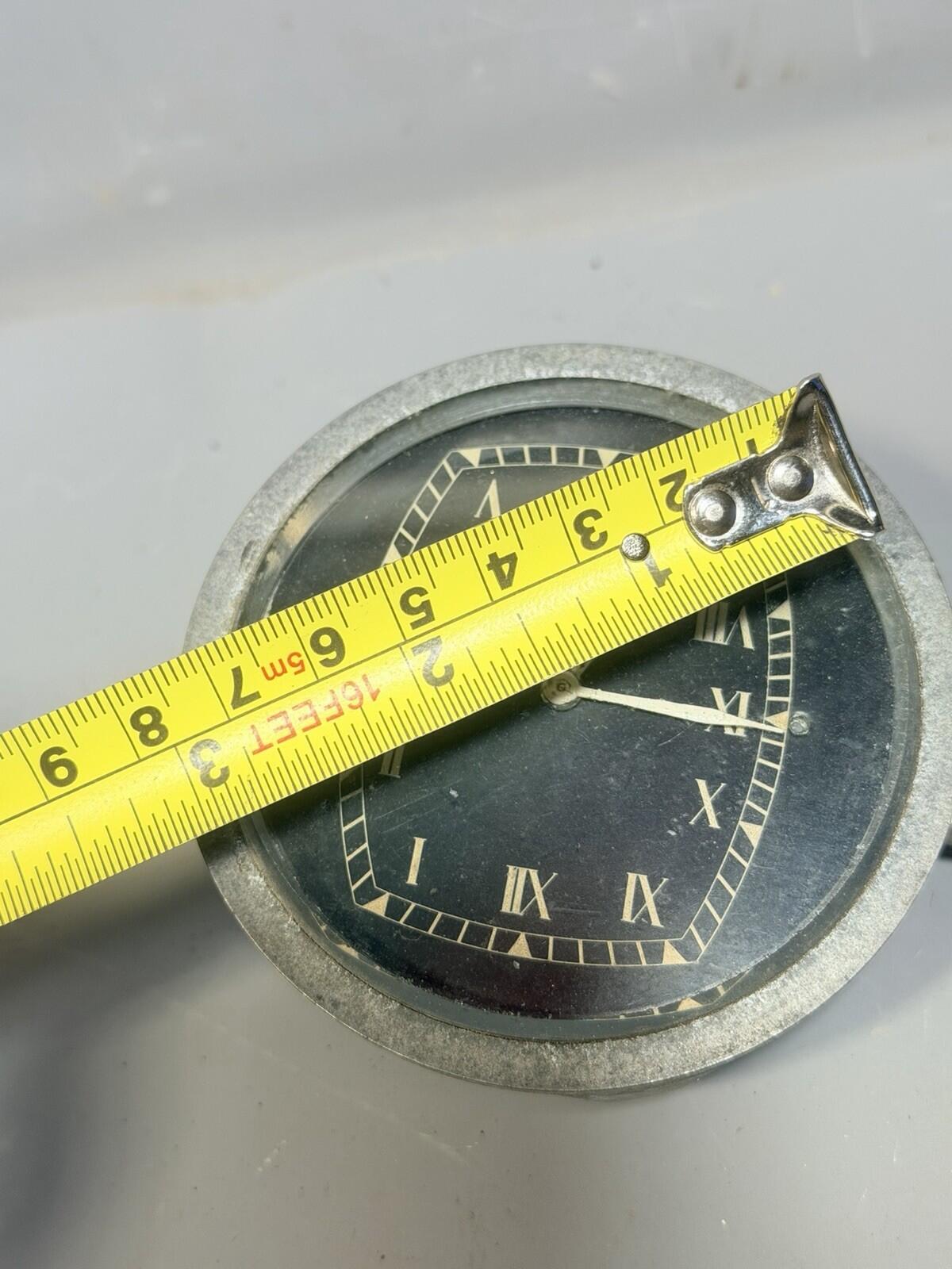 Jaeger 8 Day Dashboard Clock Pull To Set Rare 1920’s 1930’s