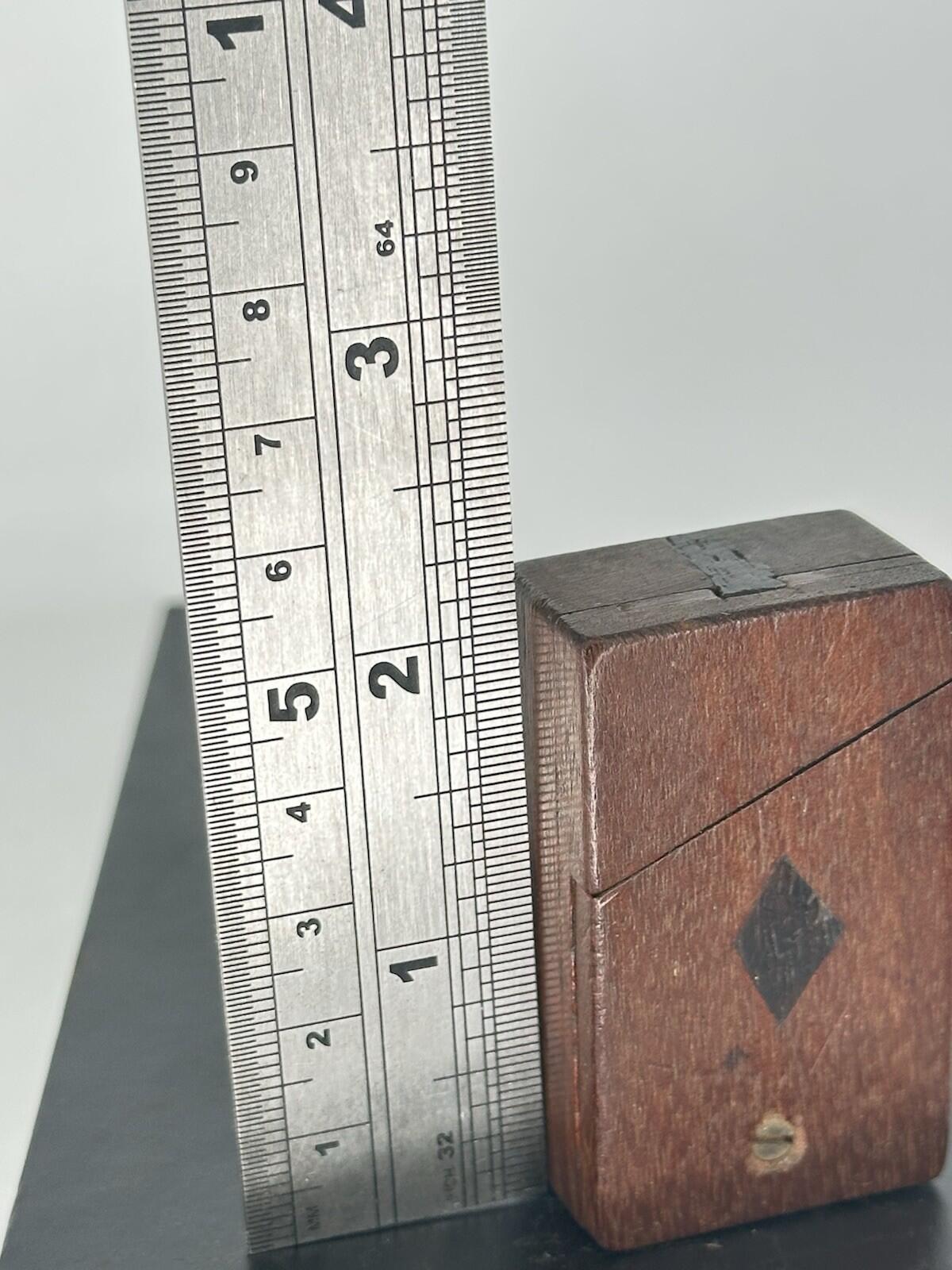 SNUFF BOX SHAPED Magic Secret TRICK LID ANTIQUE 18th C