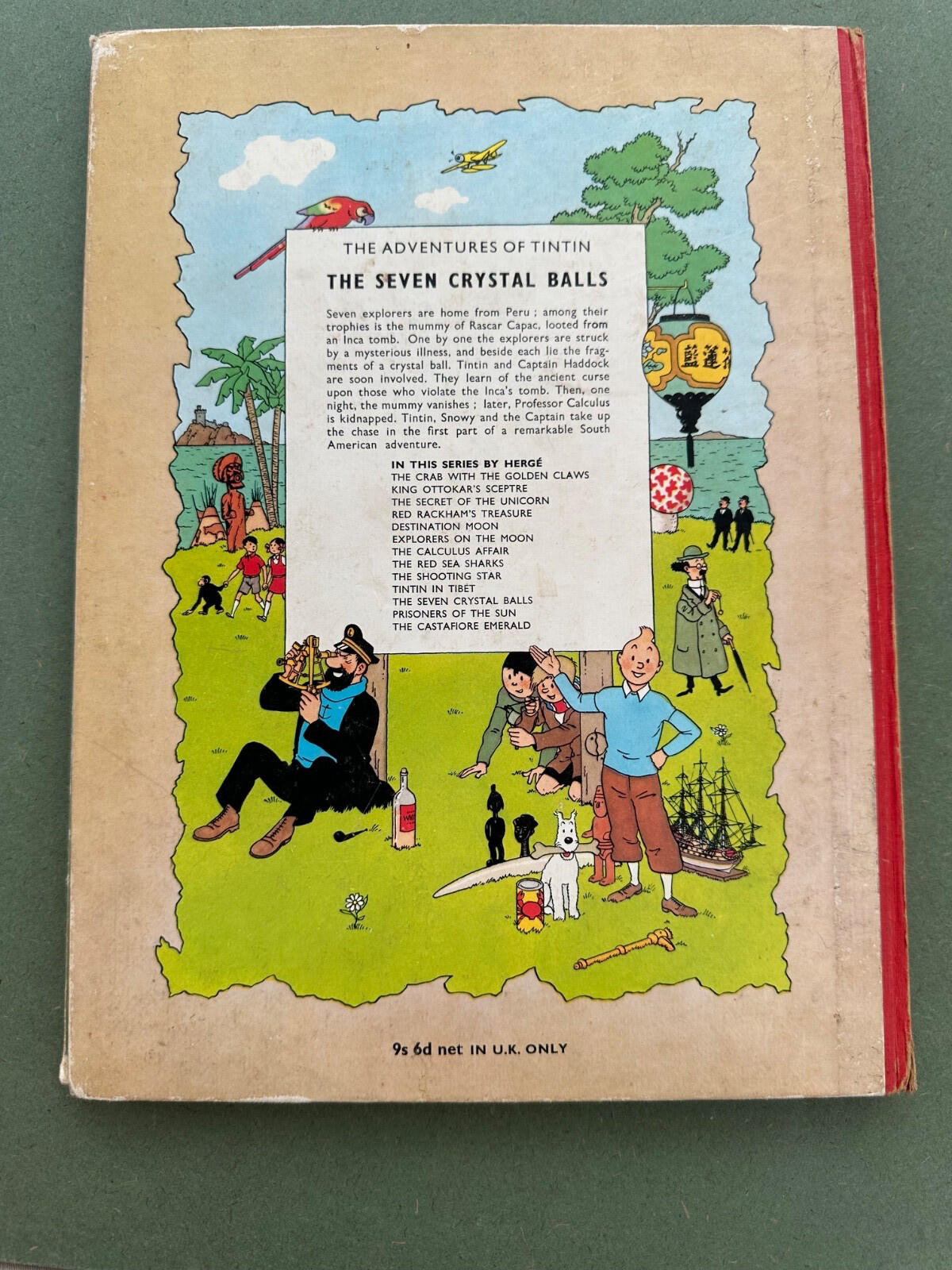Tintin The Seven Crystal Balls – Methuen Reprint 1965 – Hergé Vintage Hardcover
