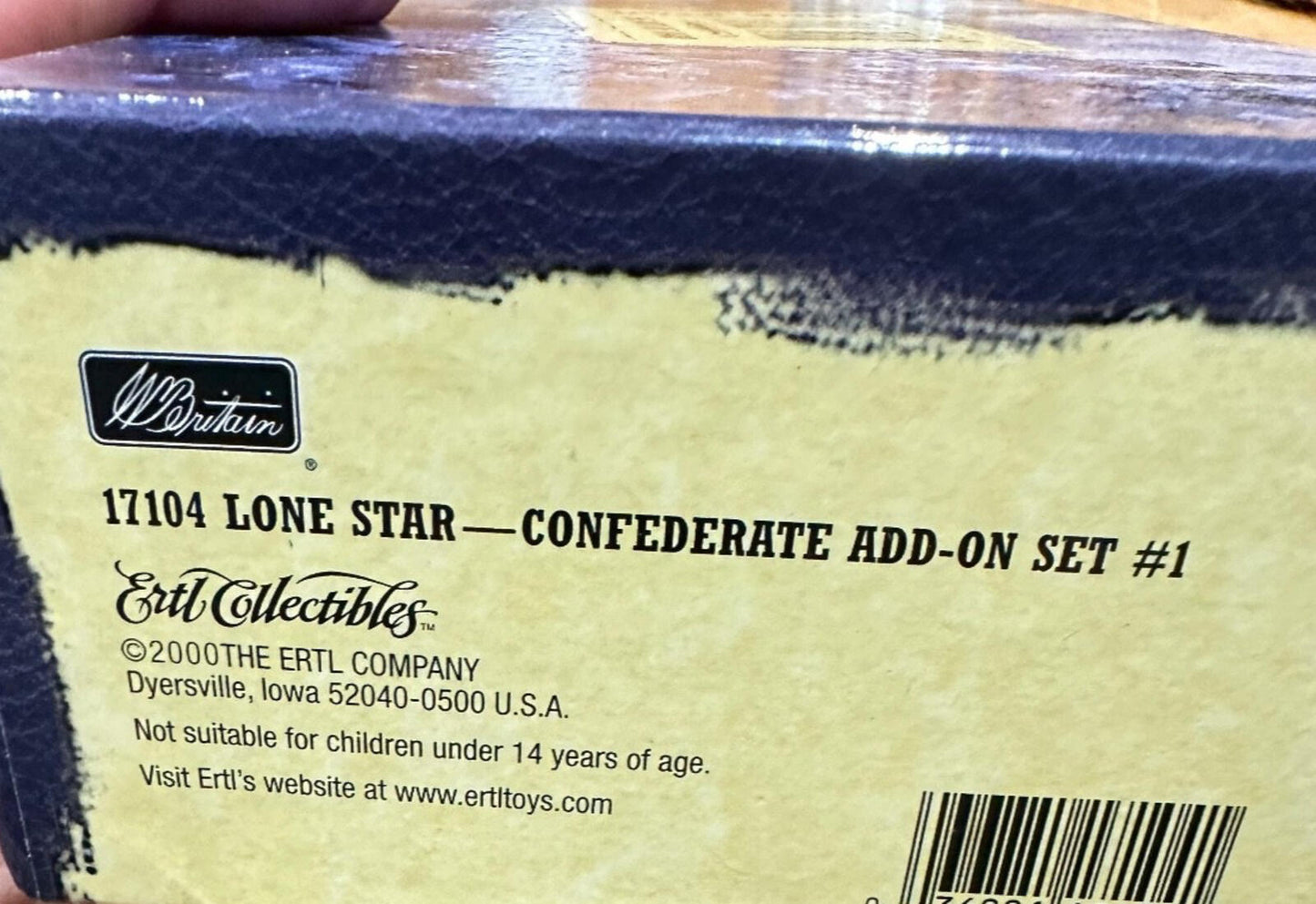Britain 17104 Lone Star Confederate Add-On Set 54mm ACW NOS 3 FIGURES 54MM