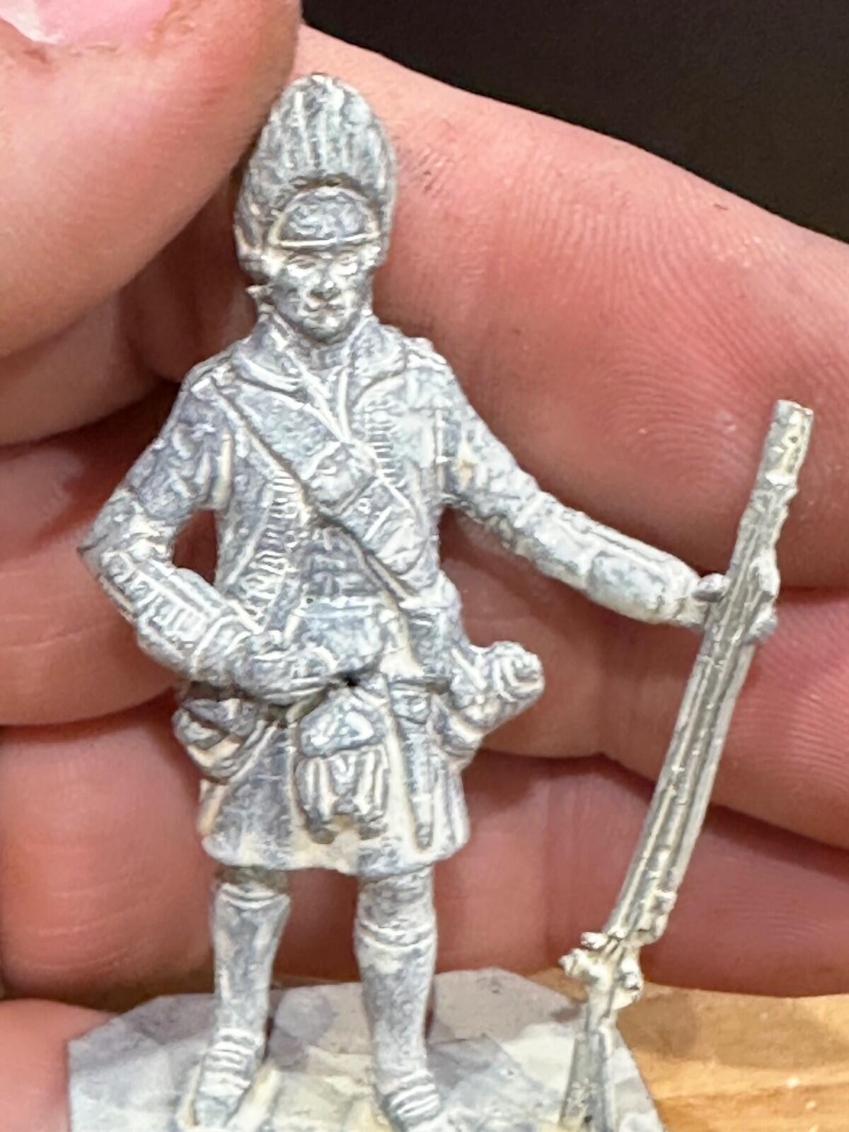American war of independence toy soldiers x 3 54mm lead vintage rose Hinton hunt