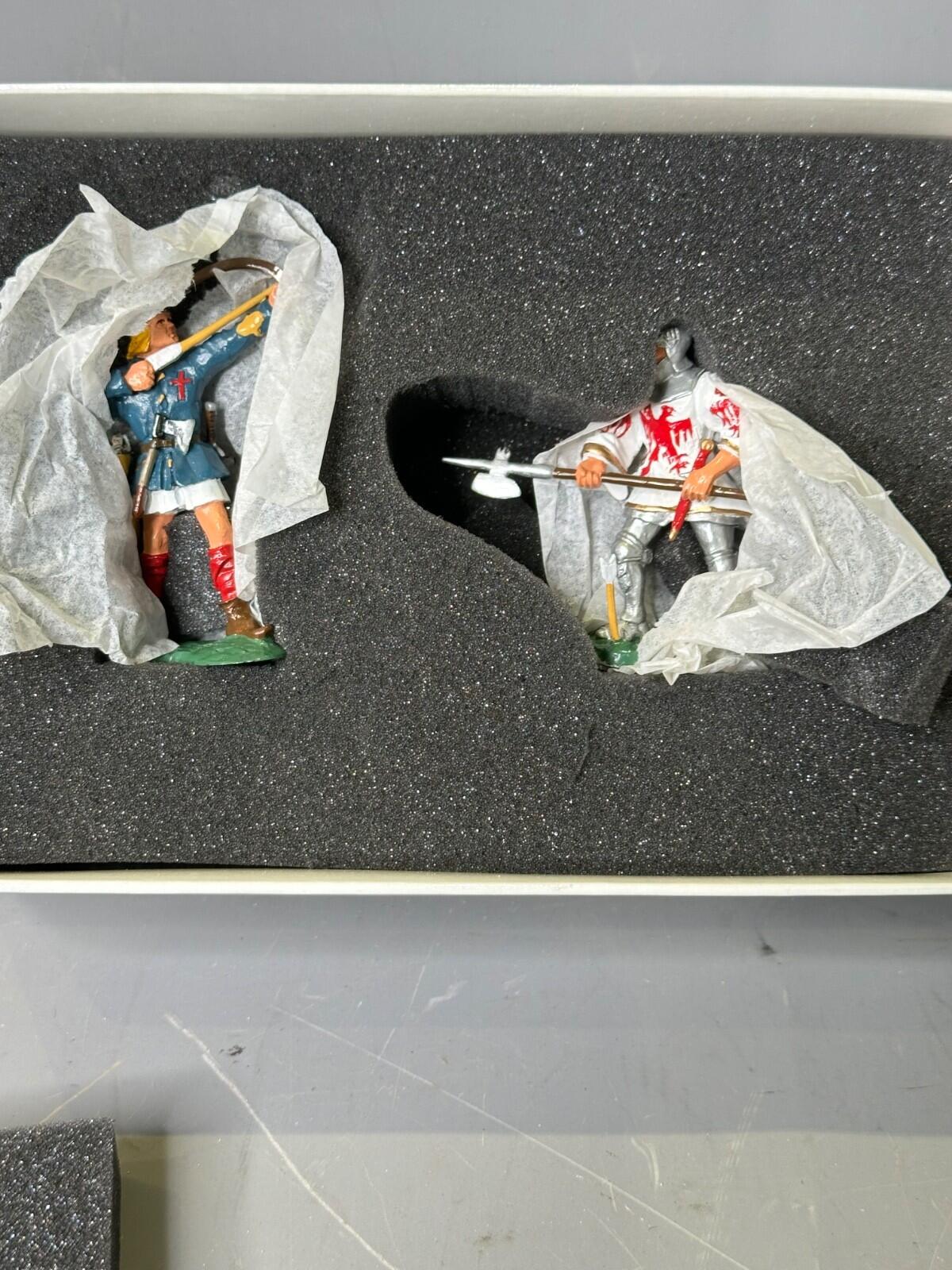 Britains #43017 AGINCOURT gloss series bowman & Jean Le Maingre new 54mm NOS