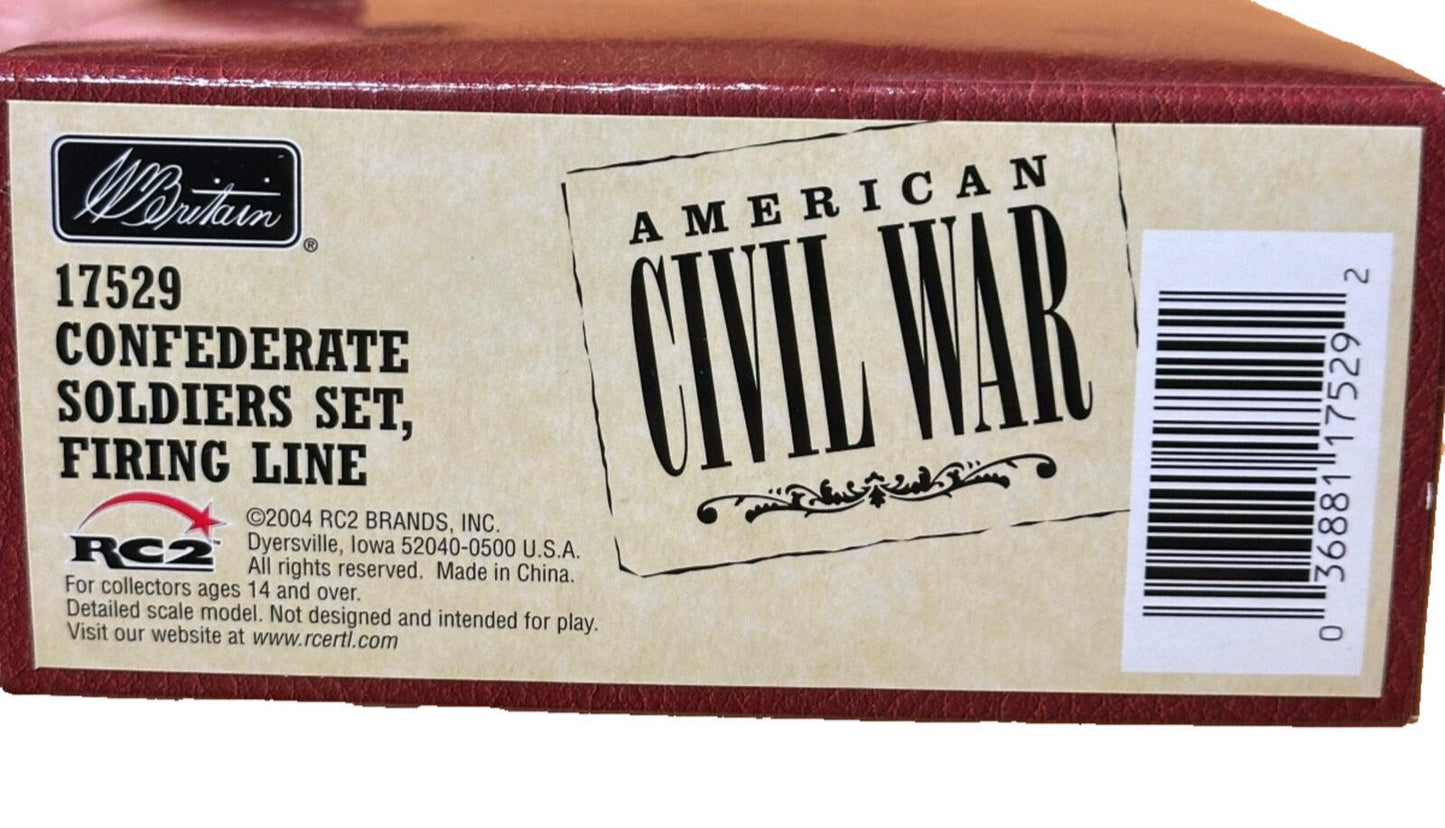 Britains soldiers AMERICAN CIVIL WAR #17529 CONFEDERATE FIRING LINE 54MM NEW