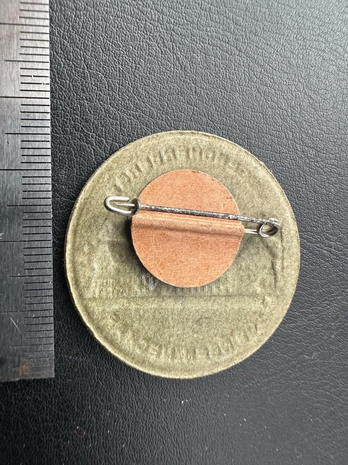 WW2 German Tinnie . DJH Donation Badge Youth Hostel Made Of Card 1938 Genuine #