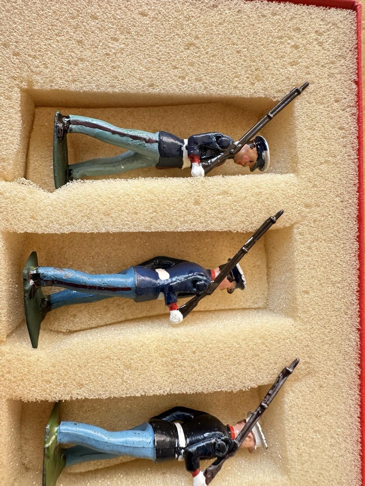 W Britains Post War 1948 Set 228 U.S. Marines with White Caps Original Paint
