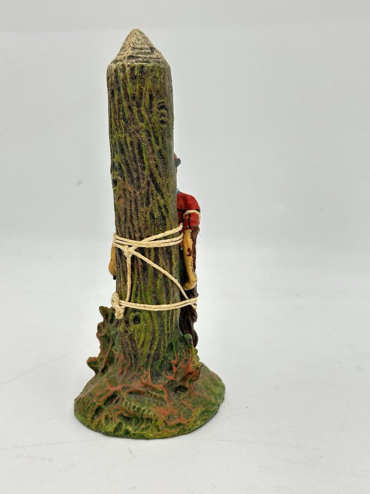 Elastolin Hausser German composite captured cowboy on post  6958 7CM SCALE