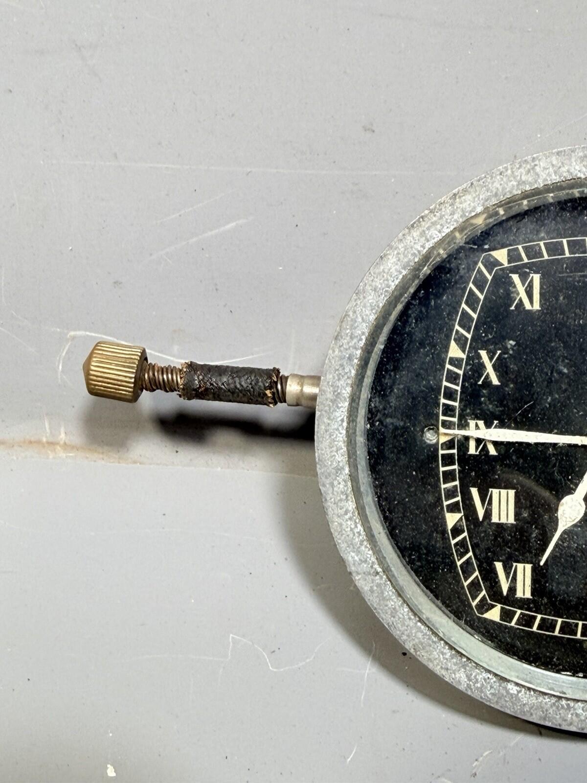 Jaeger  8 Day Dashboard Clock Pull To Set Rare 1920’s 1930’s