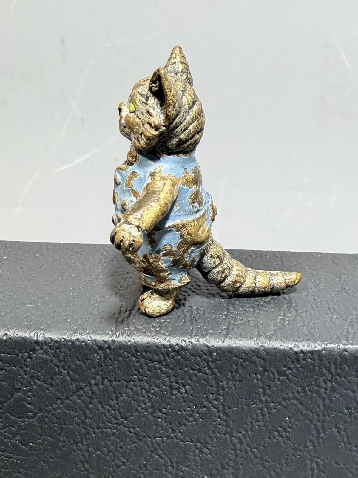 TOM KITTEN Miniature Cold Painted Bronze Figure - Unsigned - Beatrix Potter