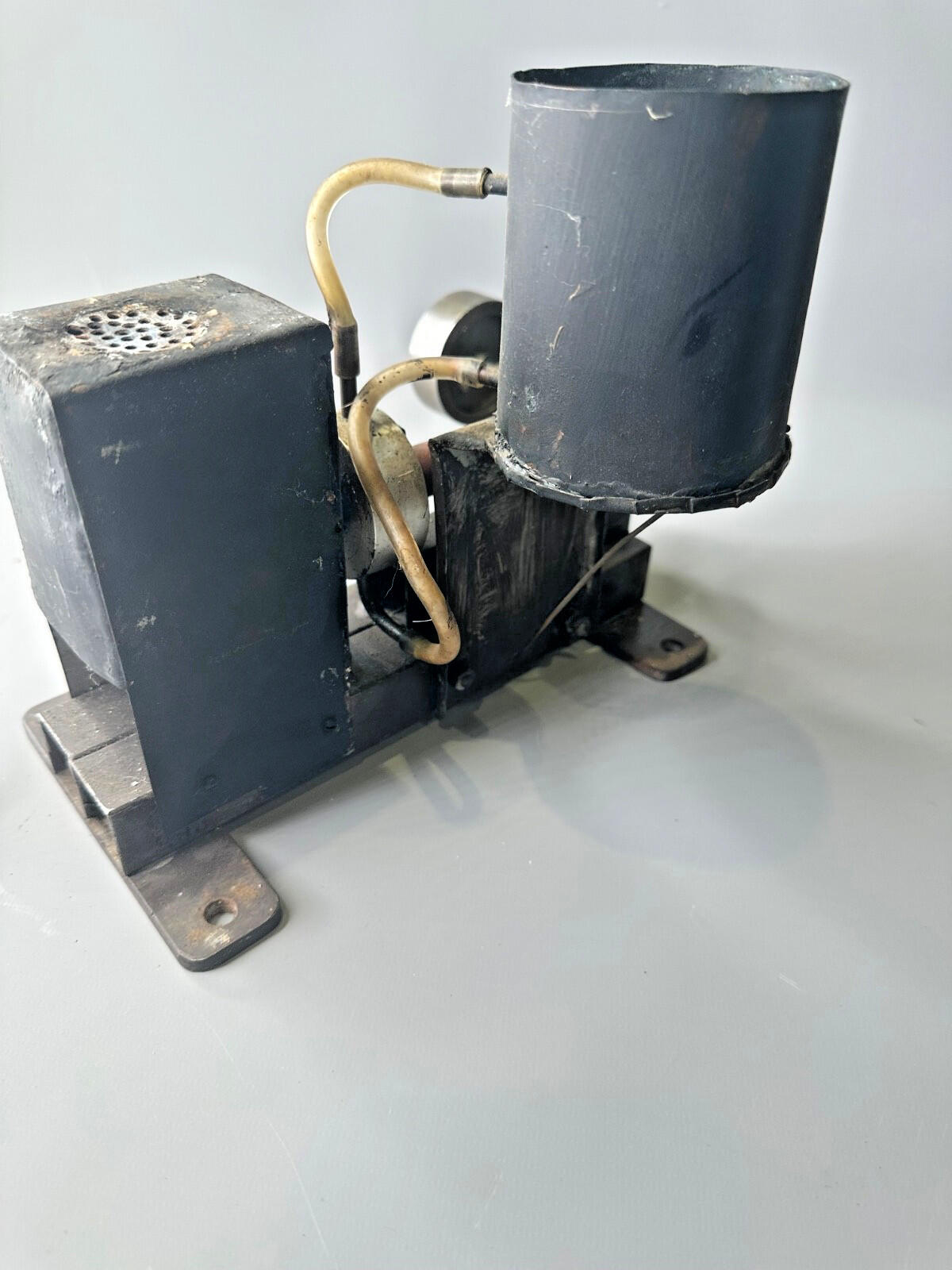 HOT AIR STIRLING Like LIVE STEAM horizontal engine hand made used