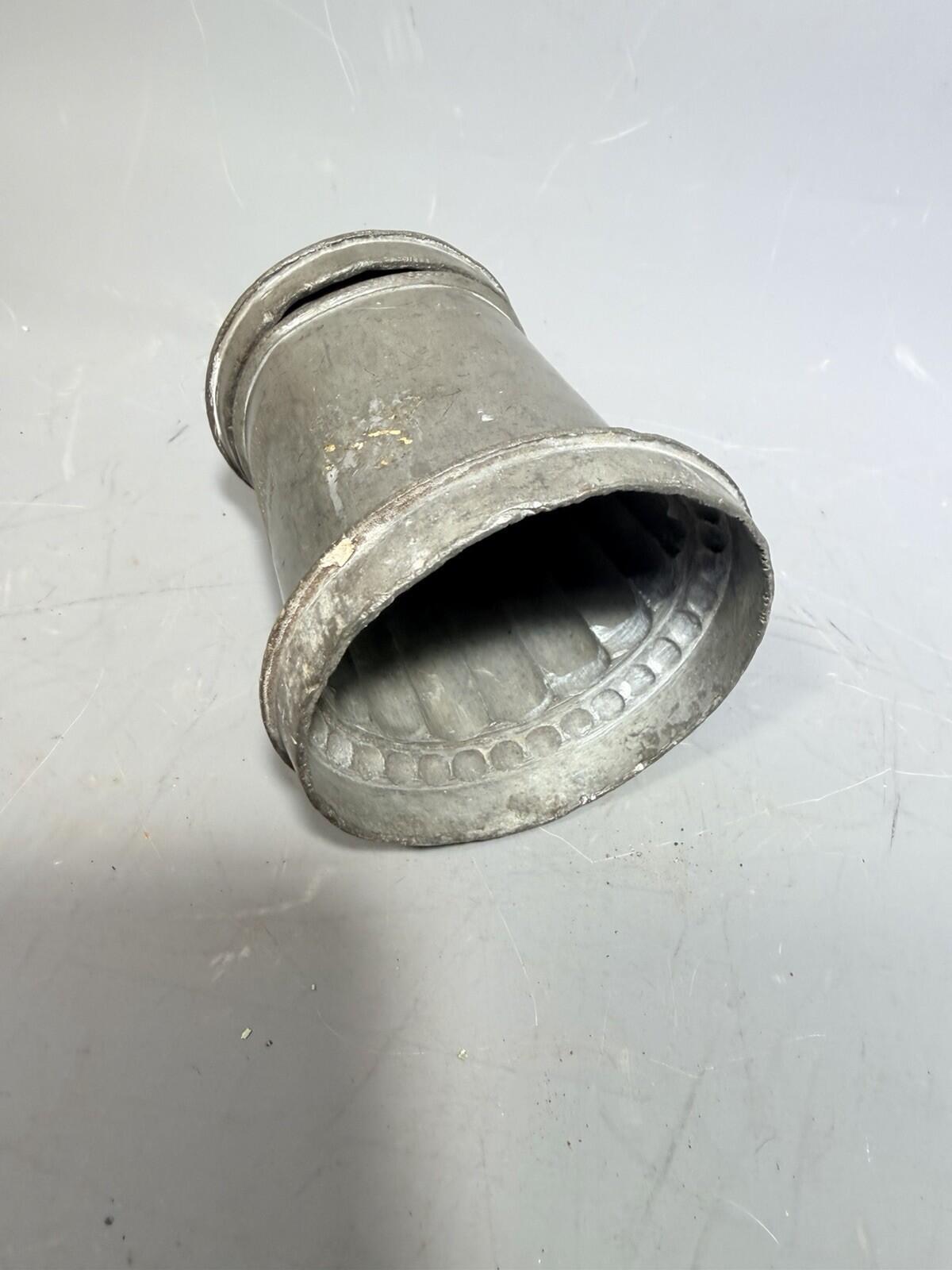 Antique Victorian Pewter Ornate Fancy Fruit Design Ice Cream Food Jelly Mould