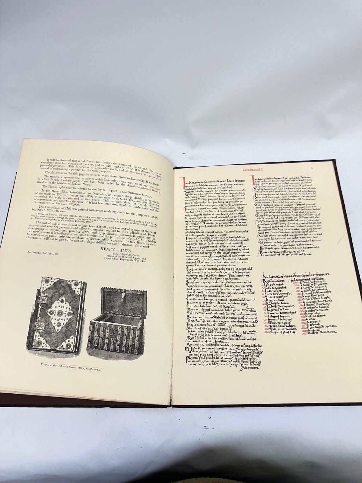1862 Domesday Book Herefordshire – Ordnance Survey Facsimile –Herefordshire
