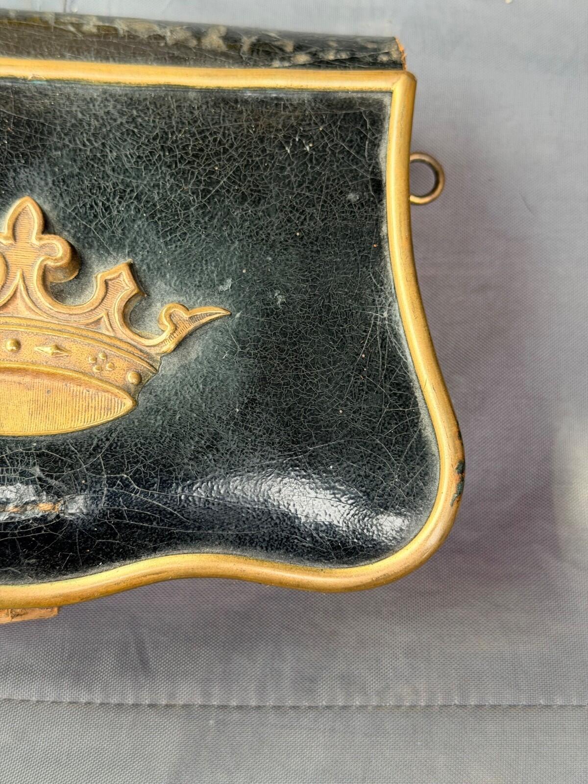 Antique IOOF Odd Fellows Pettibone Cartridge Box Crown Patriarchs Militant 19thC