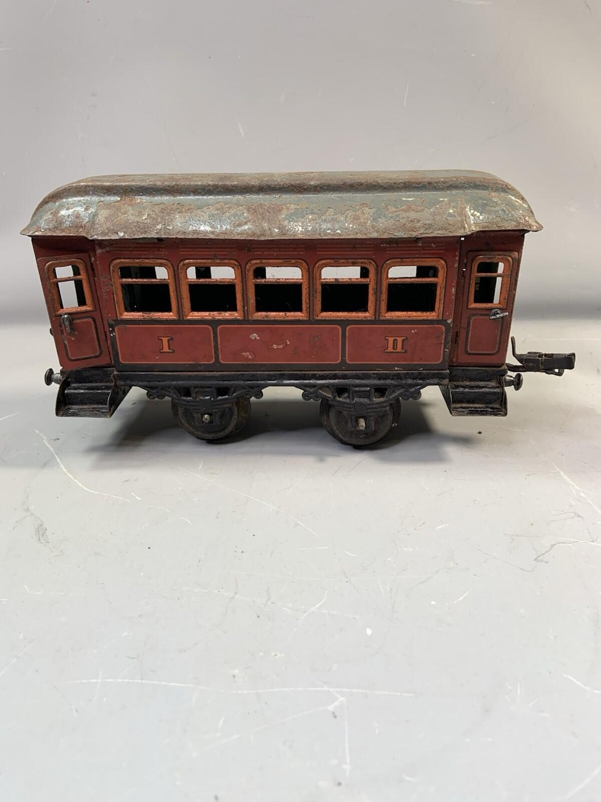 BING 1 gauge 1st & 3rd CLASS COACH  early 20th c, Lithograph Rare