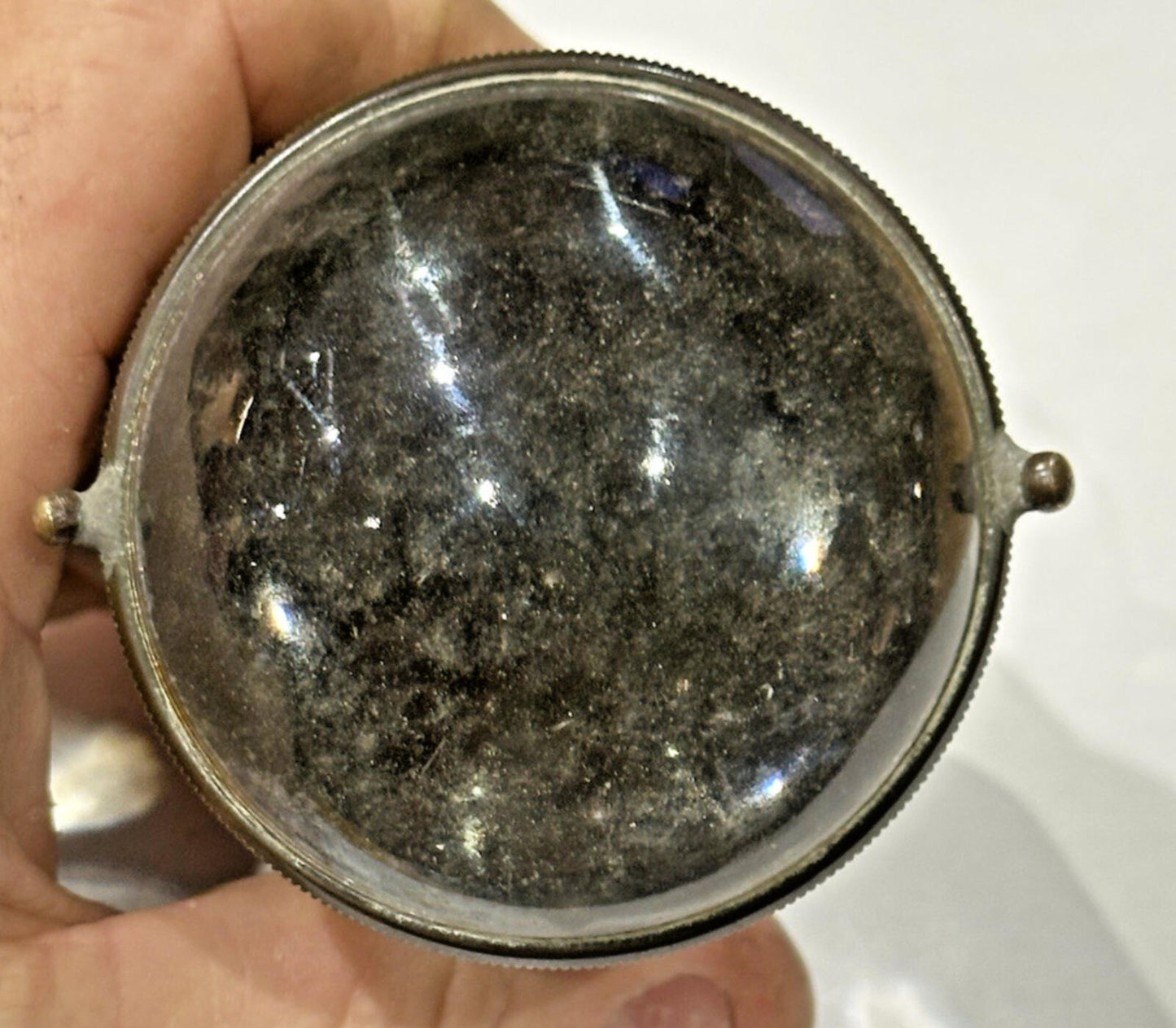 DUCO Taxi “Cab For Hire” diver’s-helmet light by Brown Brothers (brass, 1930s)