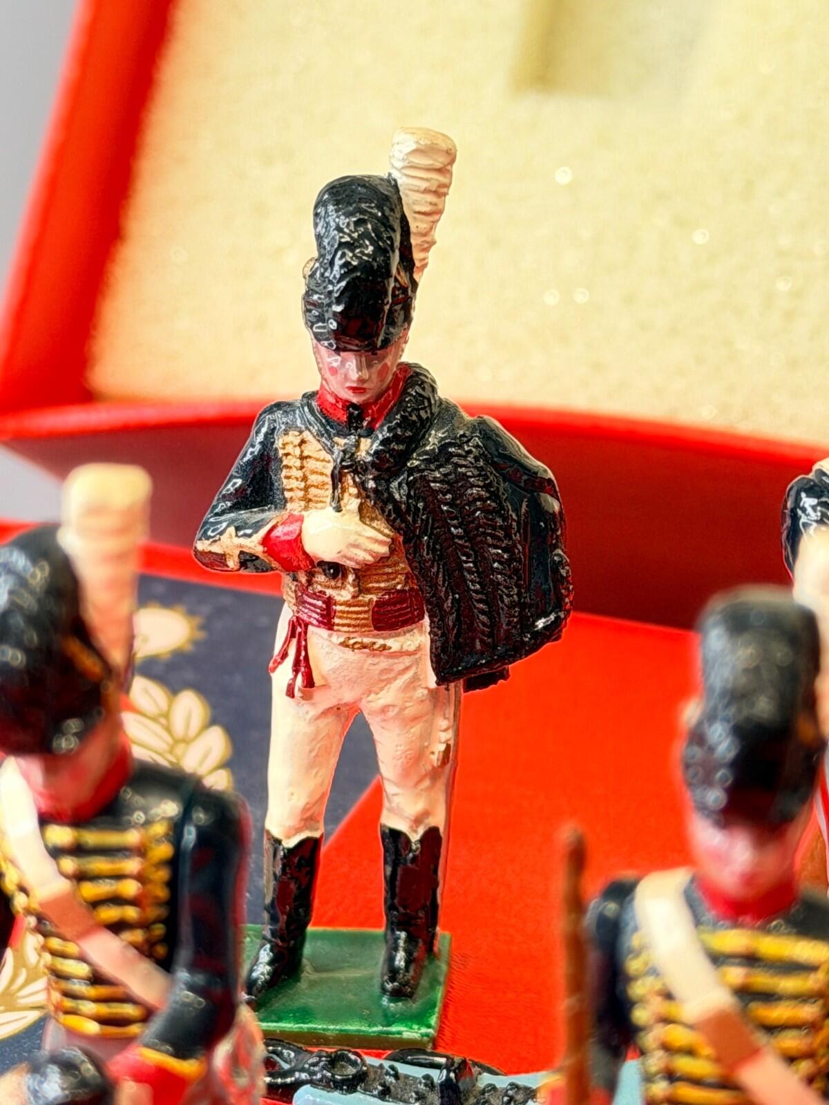 Tradition Toy Soldiers B2 Royal Horse Artillery 1815 Gun Set Metal Figures Boxed