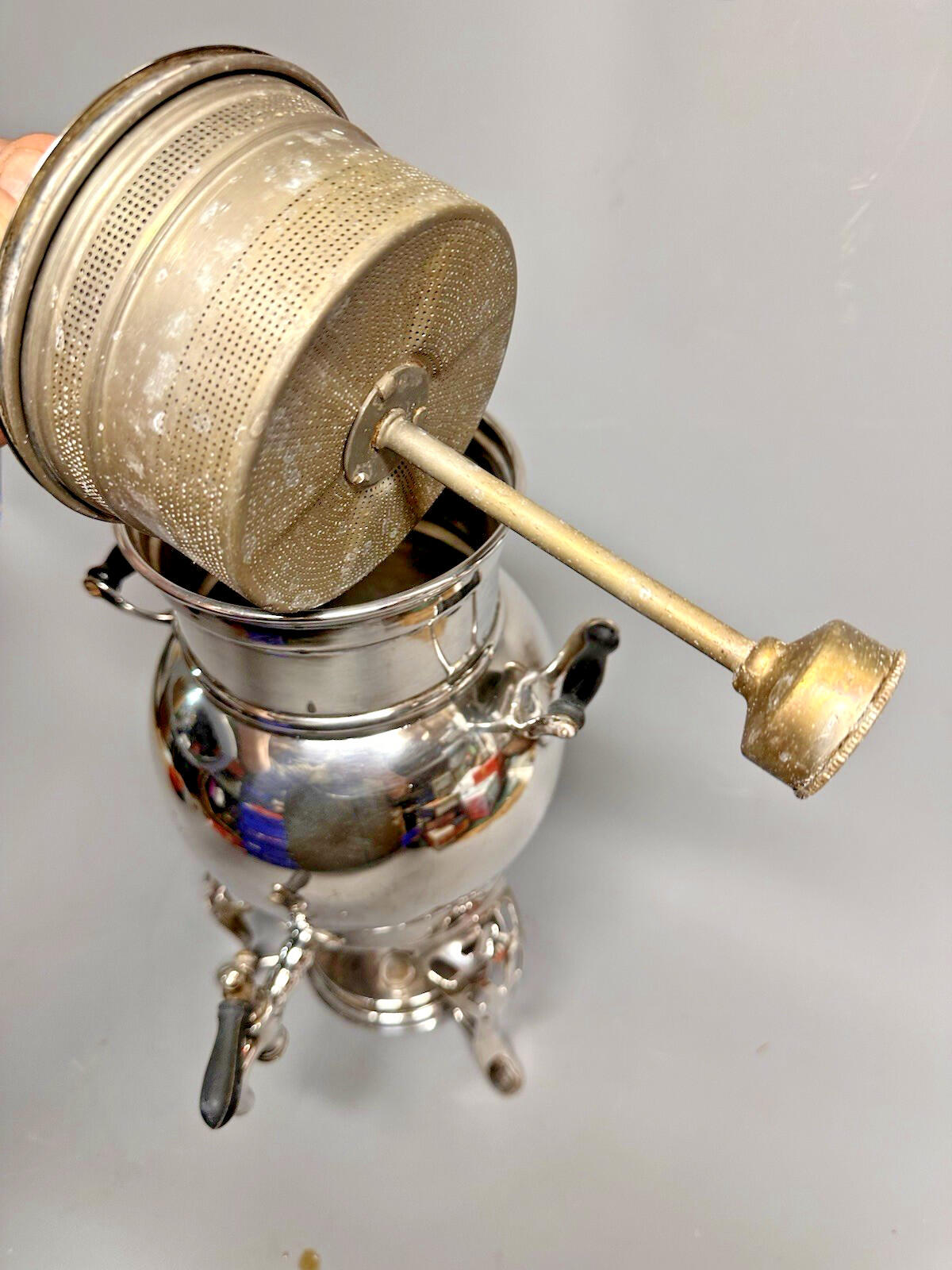 antique Coffee Percolator, Frary & Clark Antique 'Universal' w/ Burner