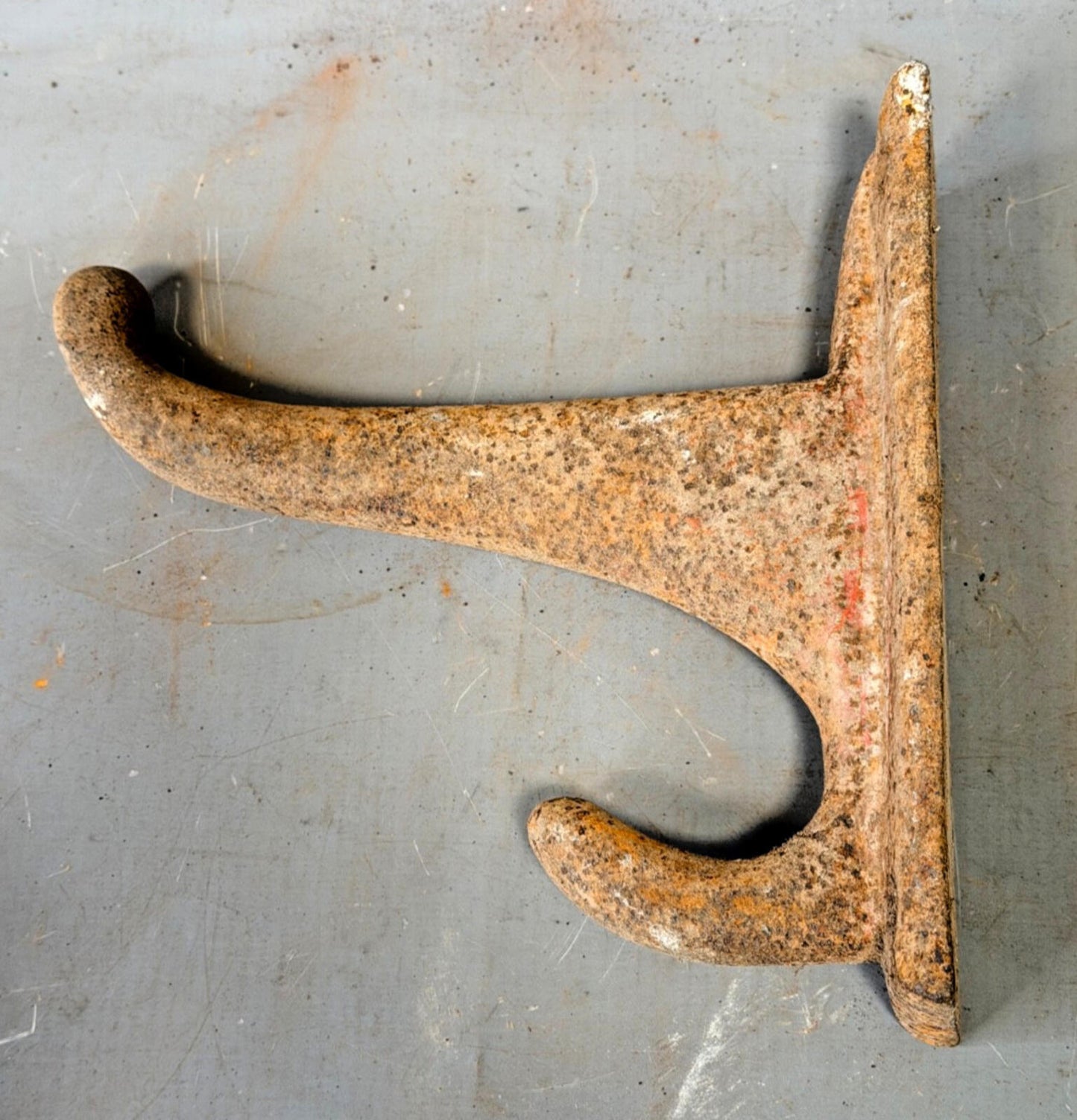 Vintage Cast Iron Saddle Rack Wall Mount Holder Equestrian Stable Tack Rustic