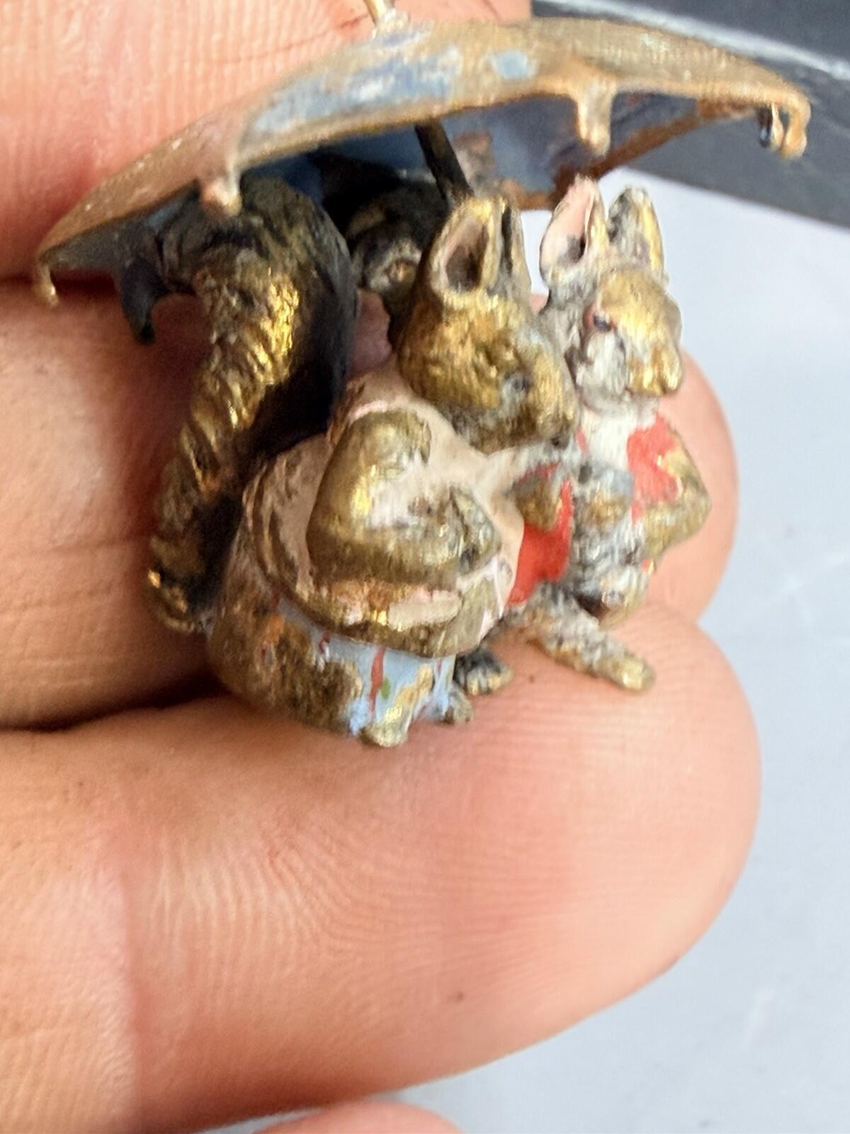 Tommy Tiptoe Miniature Cold Painted Bronze Figure - Unsigned - Beatrix Potter