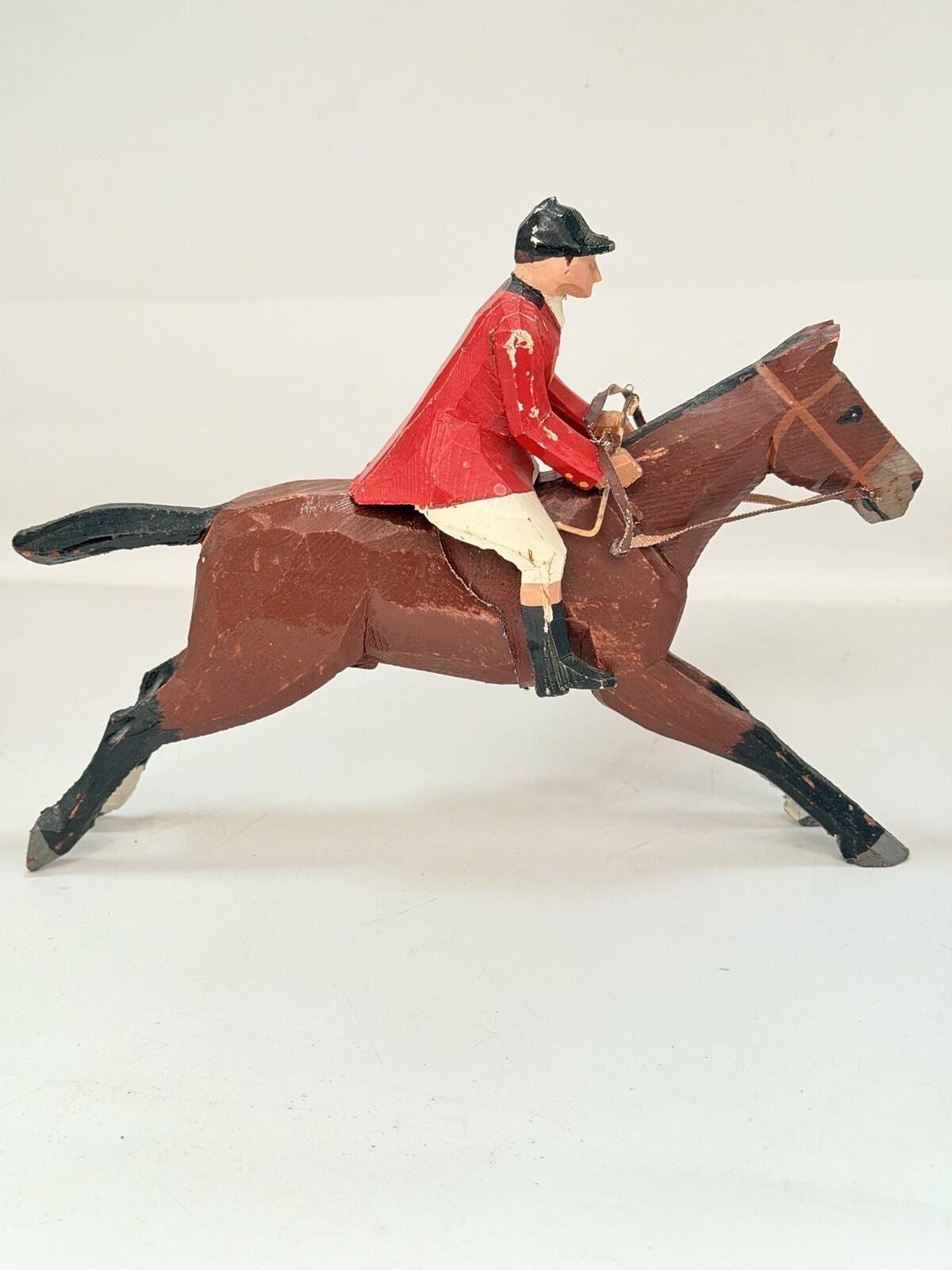 Forest Toys Brockenhurst rare hand carved hunt with fox Frank Whittingtons