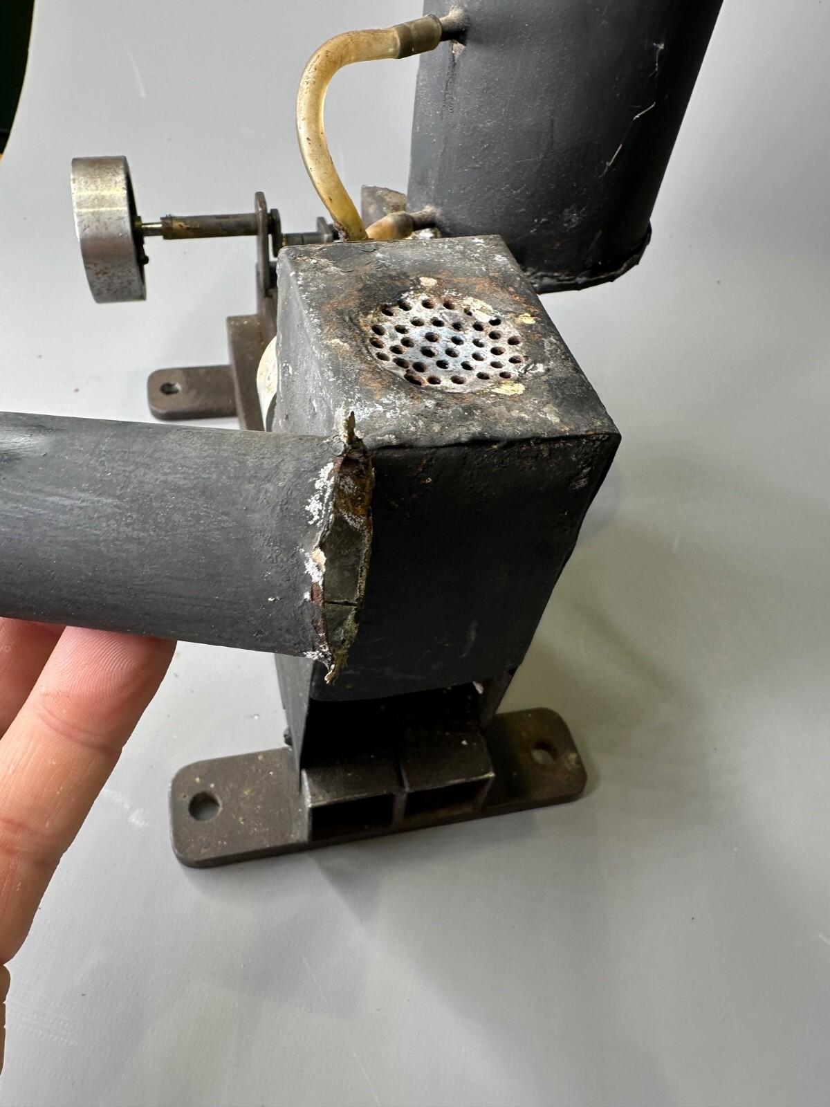 HOT AIR STIRLING Like LIVE STEAM horizontal engine hand made used