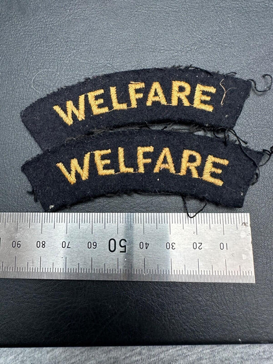WW2 CIVIL DEFENCE WELFARE cloth patch embroidered example unused