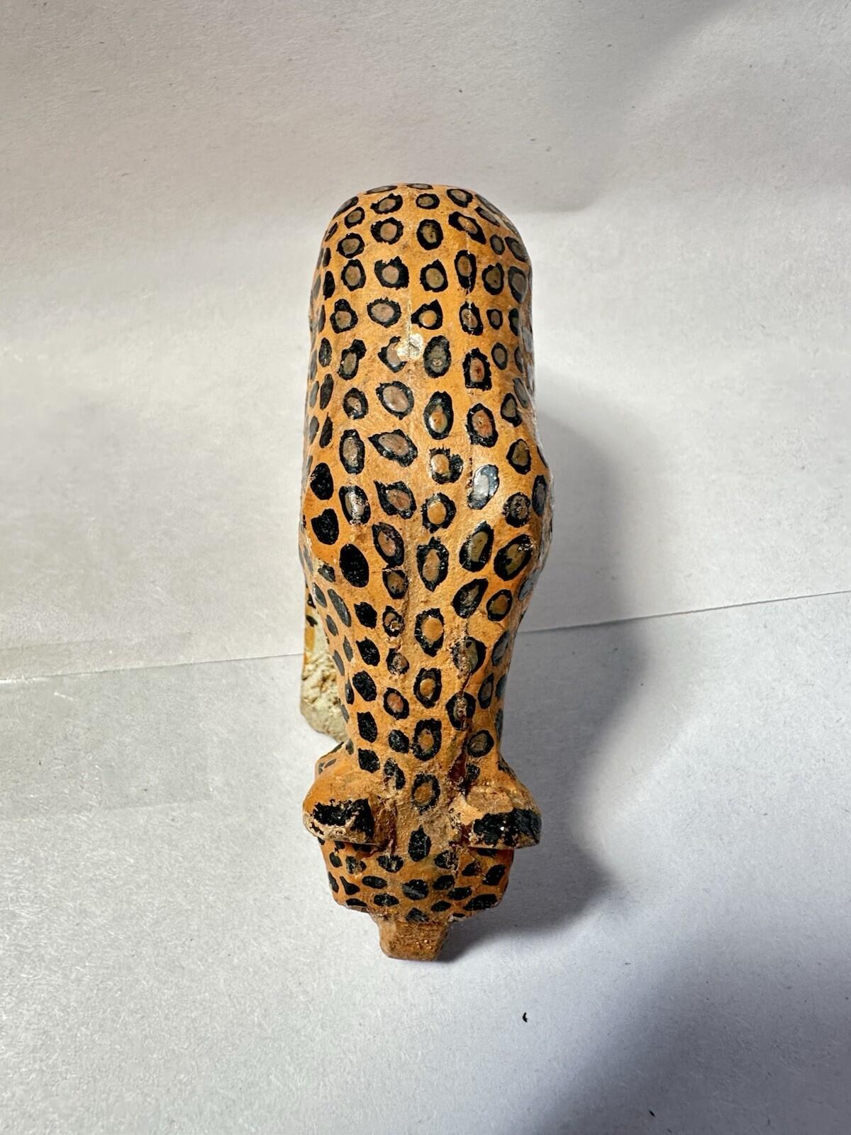 Forest Toys of Brockenhurst: Leopard Drinking Very Rare Frank Whittington -