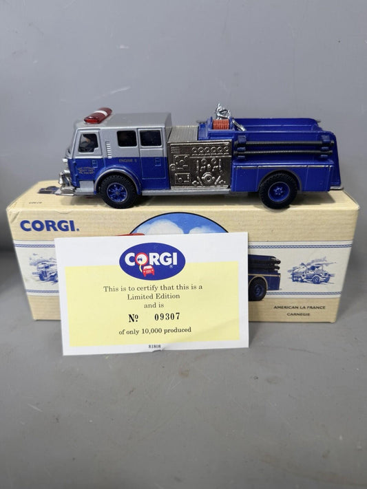 Corgi Classics Fire Vehicles 97323 American La France - Carnegie - Boxed