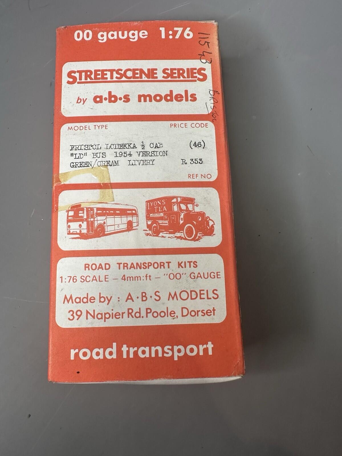 bus 1.76 bus BRISTOL LOWDEKKA 1/2 Cab   BUS  Streetscene model