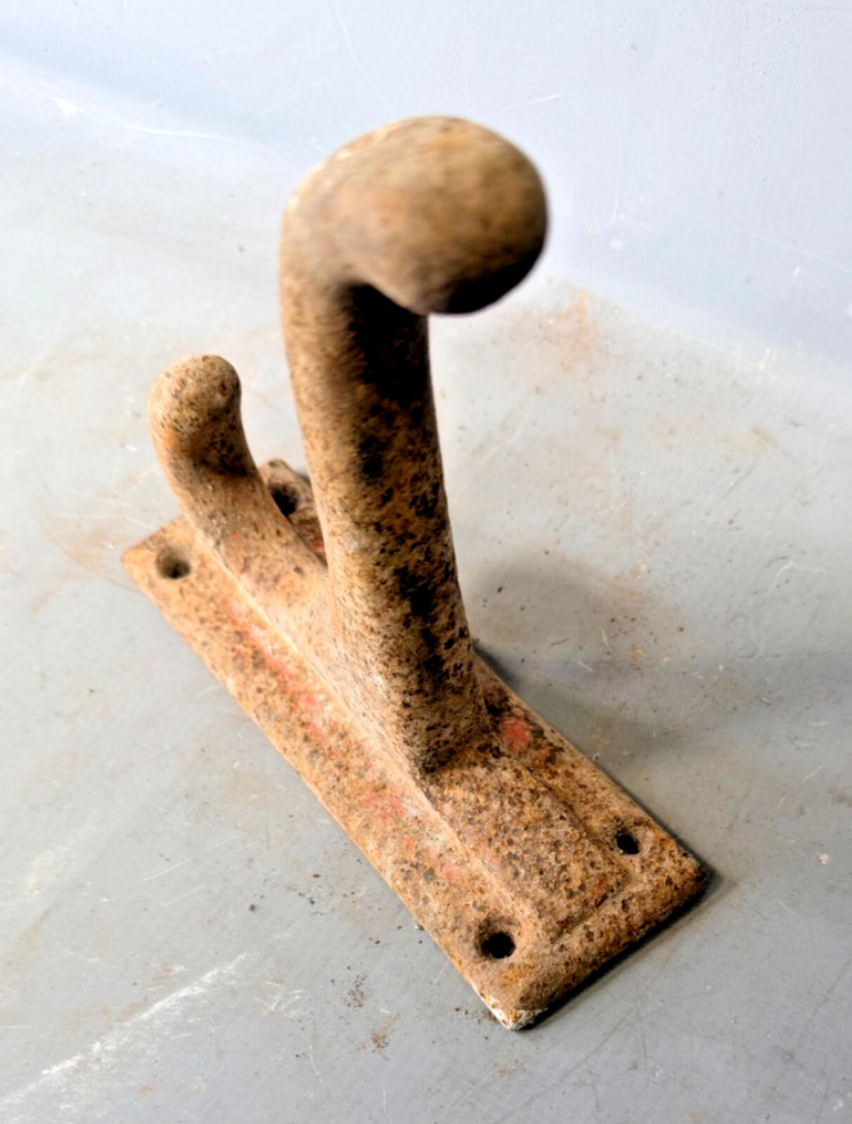 Vintage Cast Iron Saddle Rack Wall Mount Holder Equestrian Stable Tack Rustic