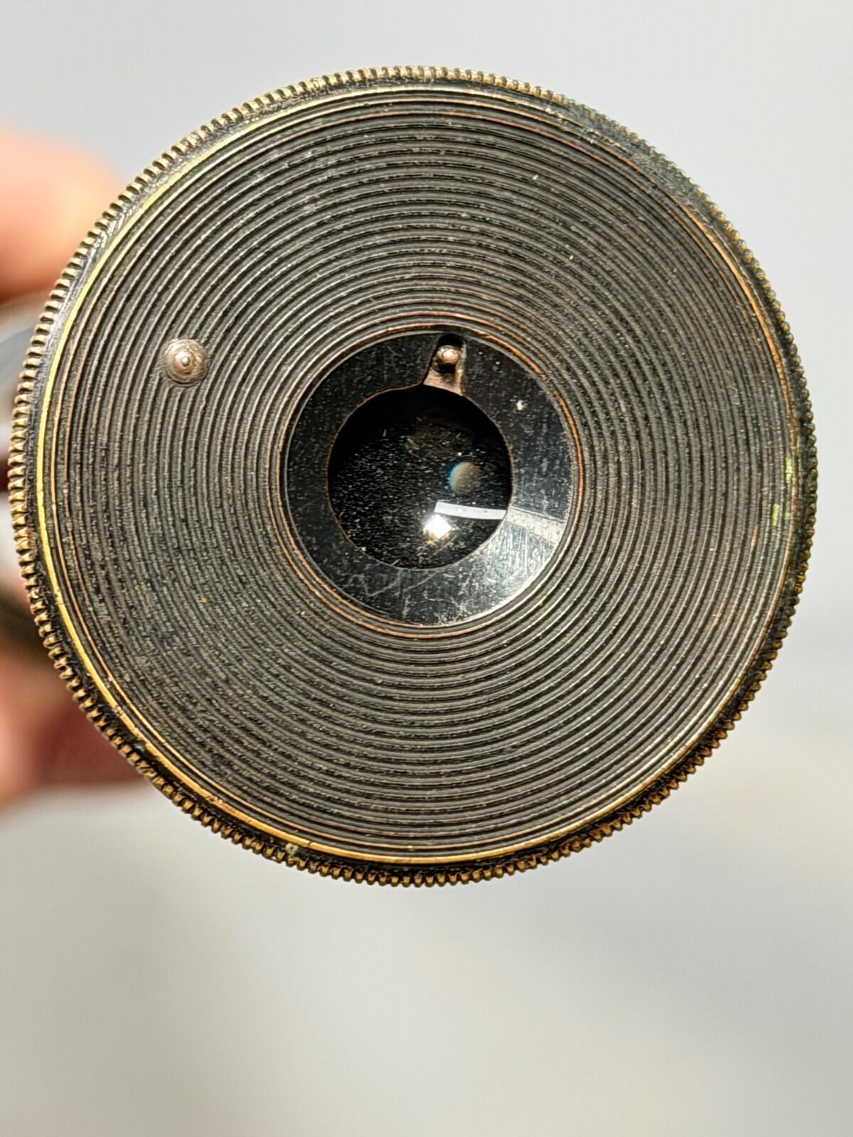 Antique W.W. Greener Birmingham Brass Telescope Spyglass Victorian Gunmaker