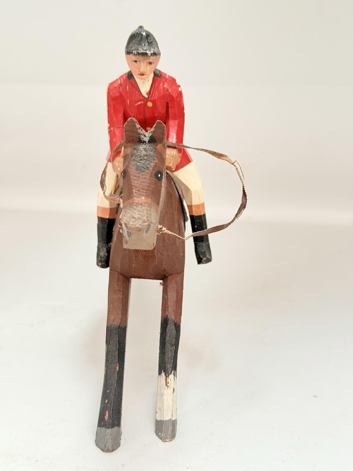 Forest Toys Brockenhurst rare hand carved hunt with fox Frank Whittingtons