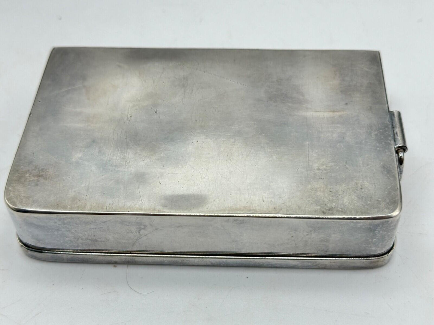 james Dixon Leather-Cased Saddle Fitting Sandwich Tin — Hunting Collectable
