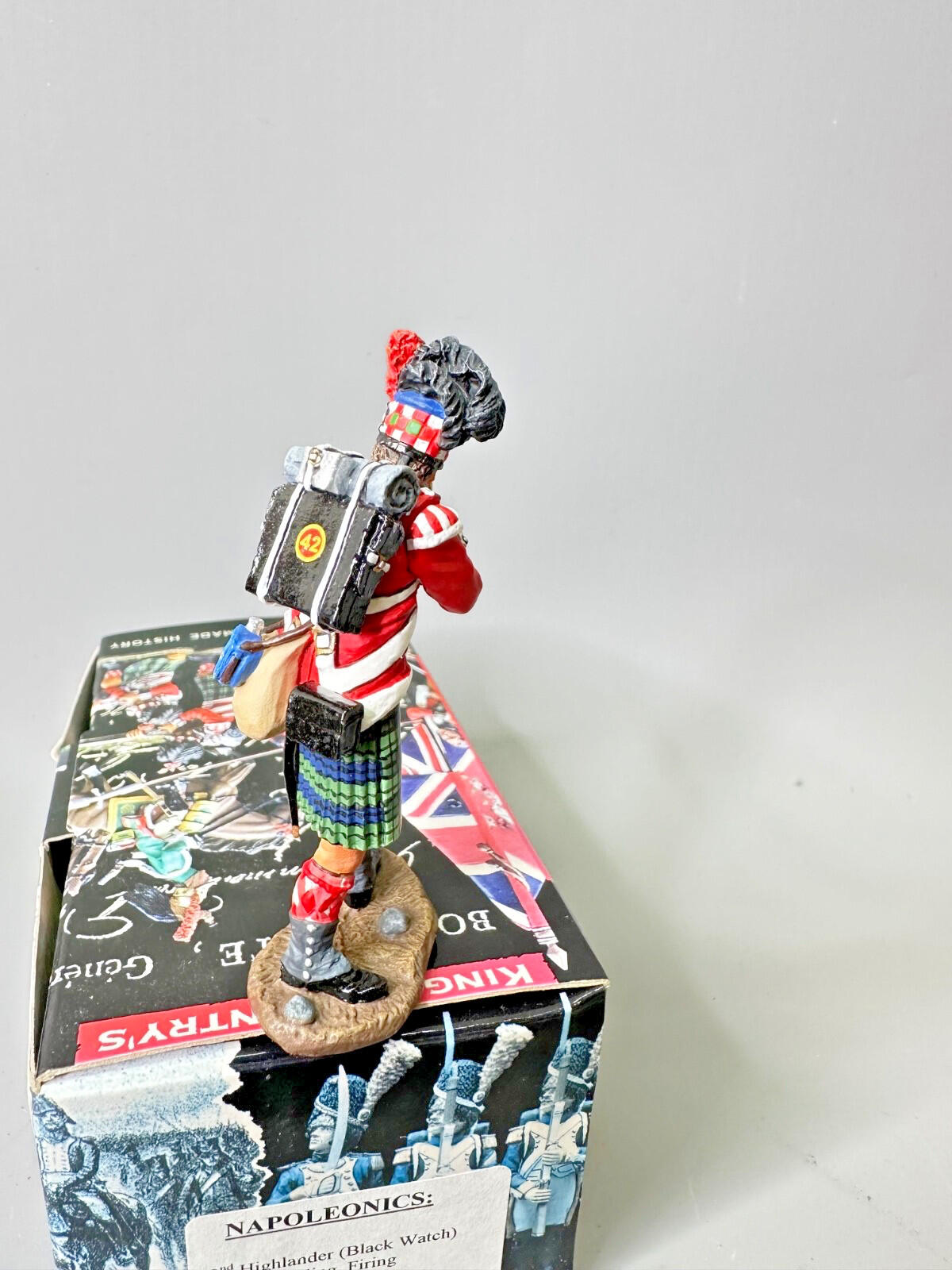 NAPOLEONIC na48 GORDON HIGHLANDERS black watch standing firing KING & COUNTRY