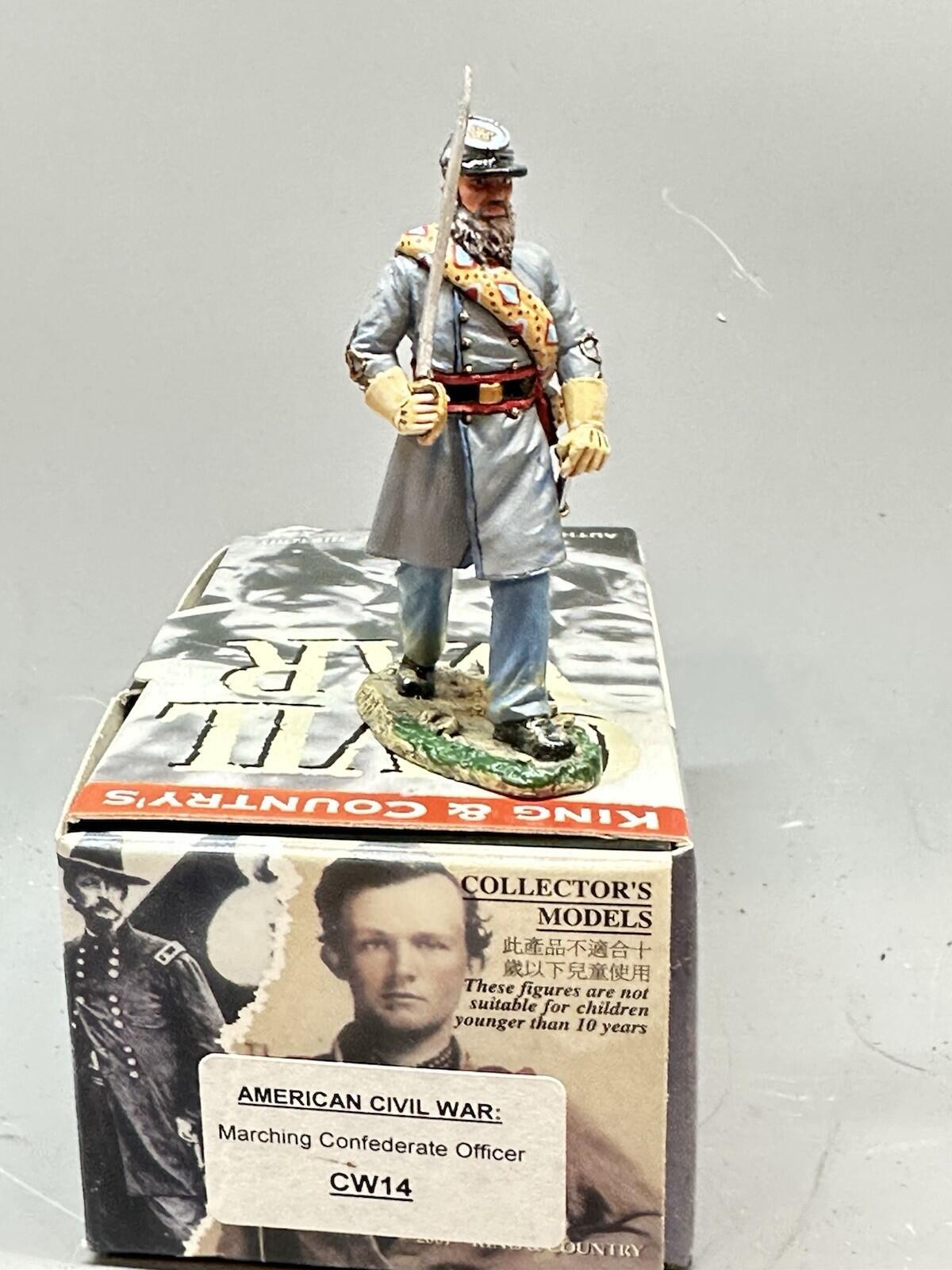 American Civil War Confederate Officer Marching CW14 1/30 KING & COUNTRY
