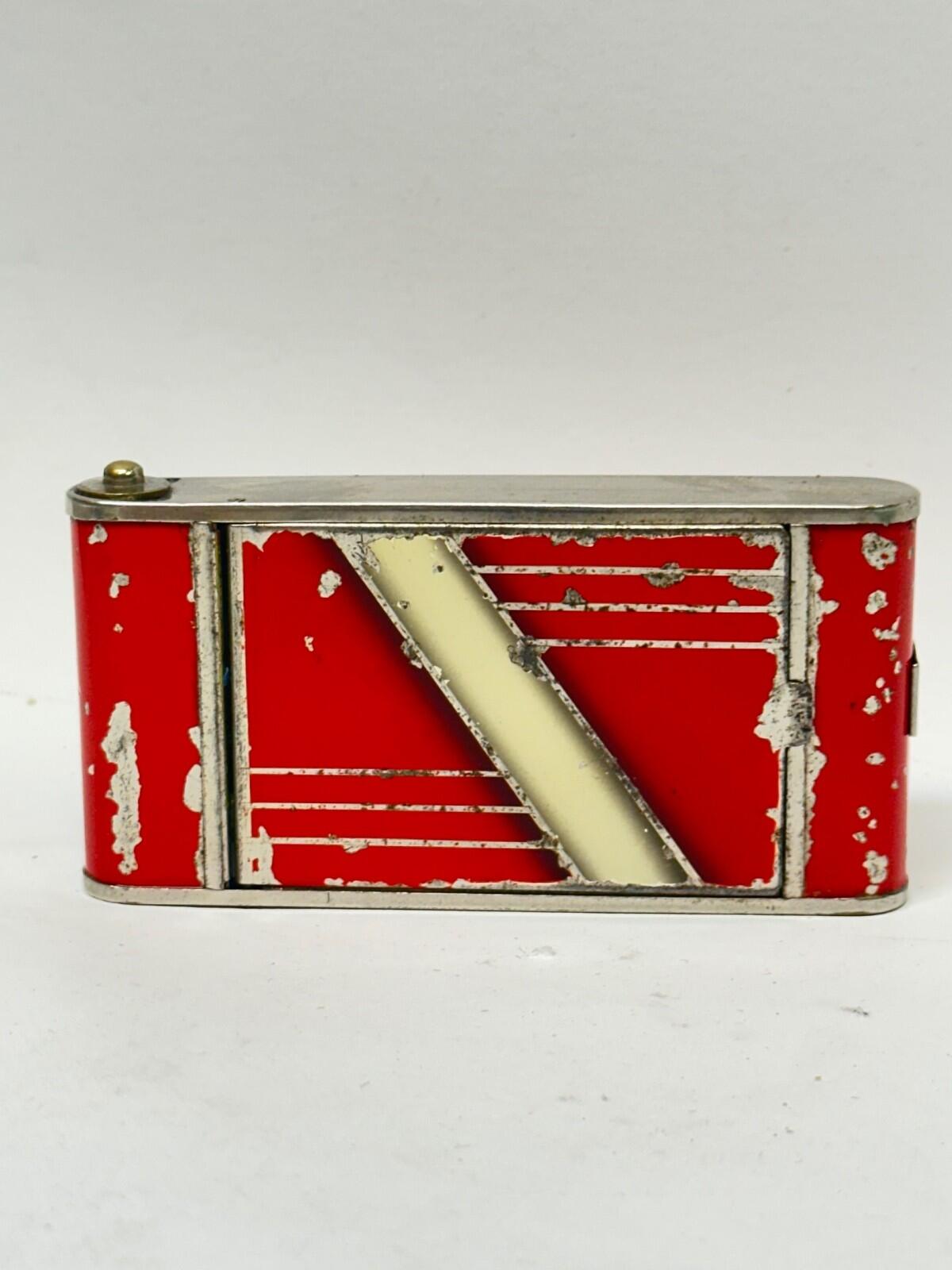 Cigarette Case compact with Lipstick Holder Art Deco
