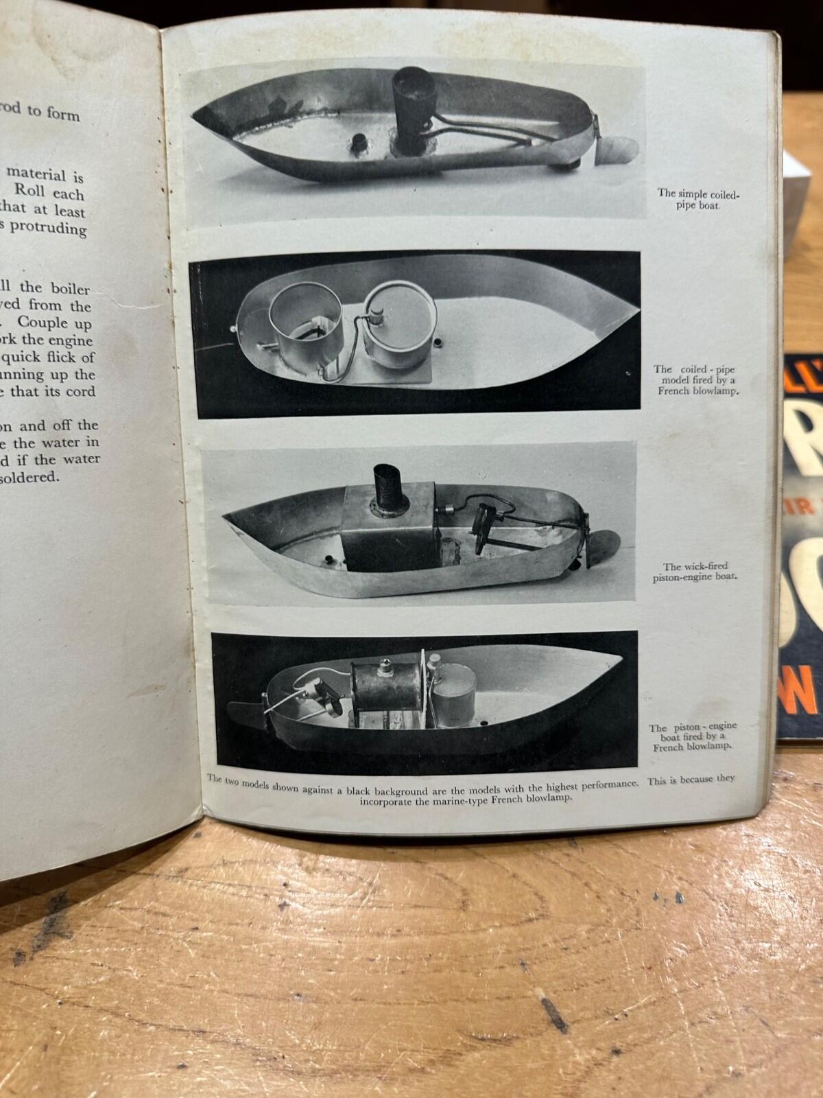 Steam Power Boats & Hot-Air Engines I.W. Green Cassell’s Work Books No. 5 & 6 –
