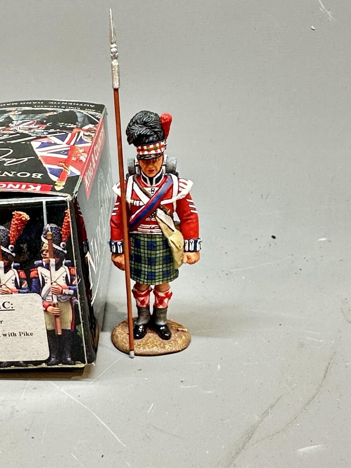 napoleonic NA37 42nd HIGHLAND BLACK WATCH With Pike KING & COUNTRY new