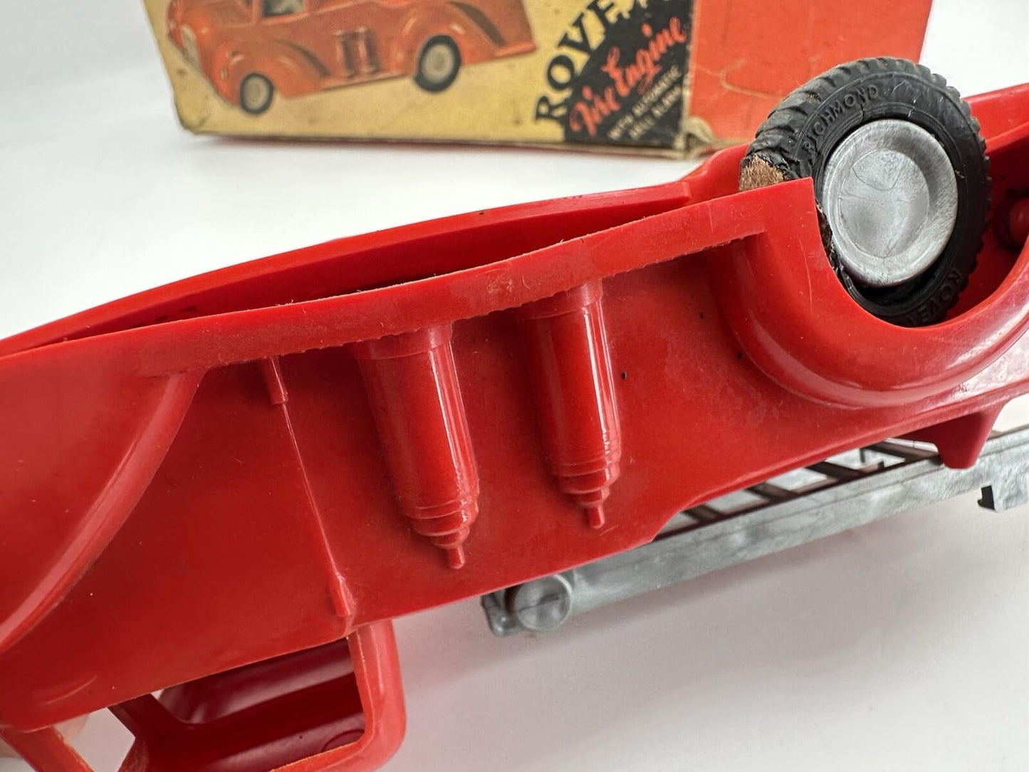 Fire Engine By Rovex Plastic Boxed 1950/60’s Rare Item Vintage toy