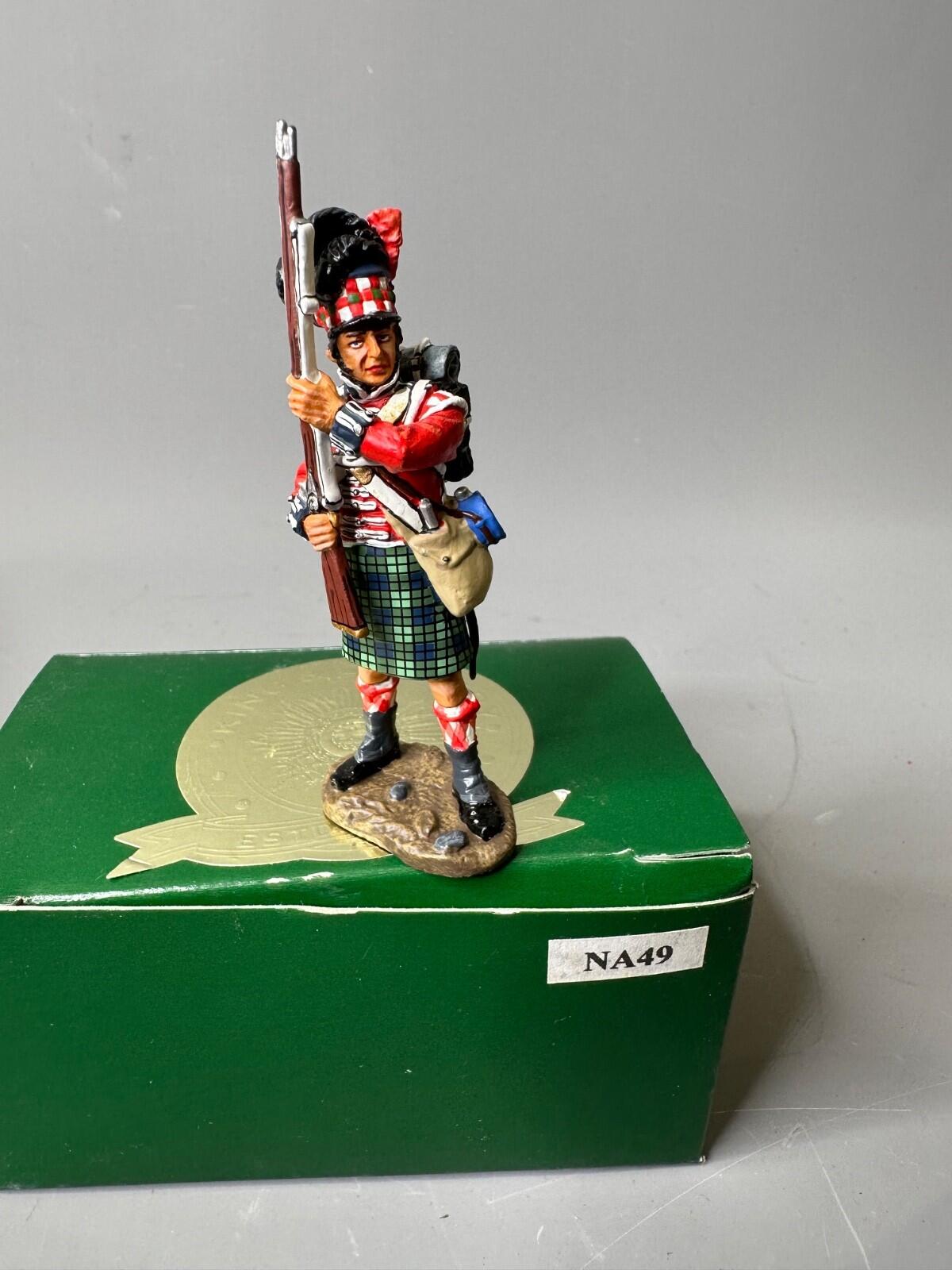 NAPOLEONIC na49 GORDON HIGHLANDERS black watch standing ready b KING & COUNTRY