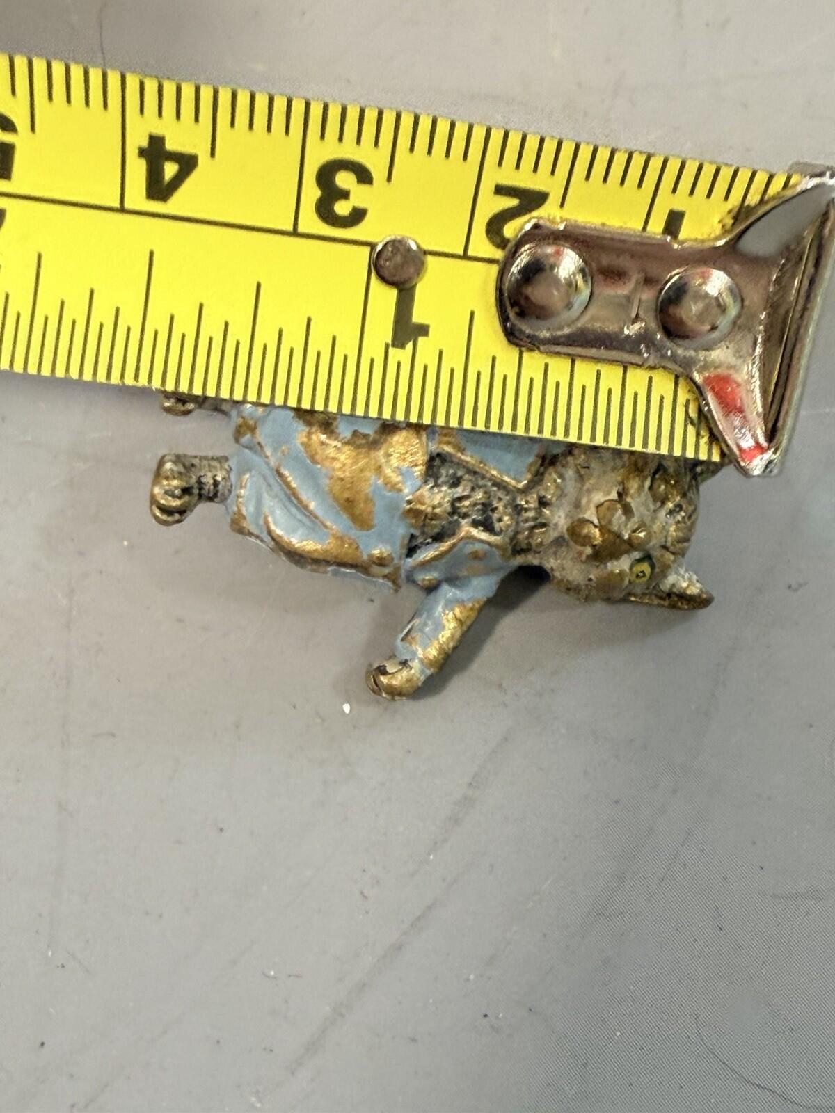TOM KITTEN Miniature Cold Painted Bronze Figure - Unsigned - Beatrix Potter