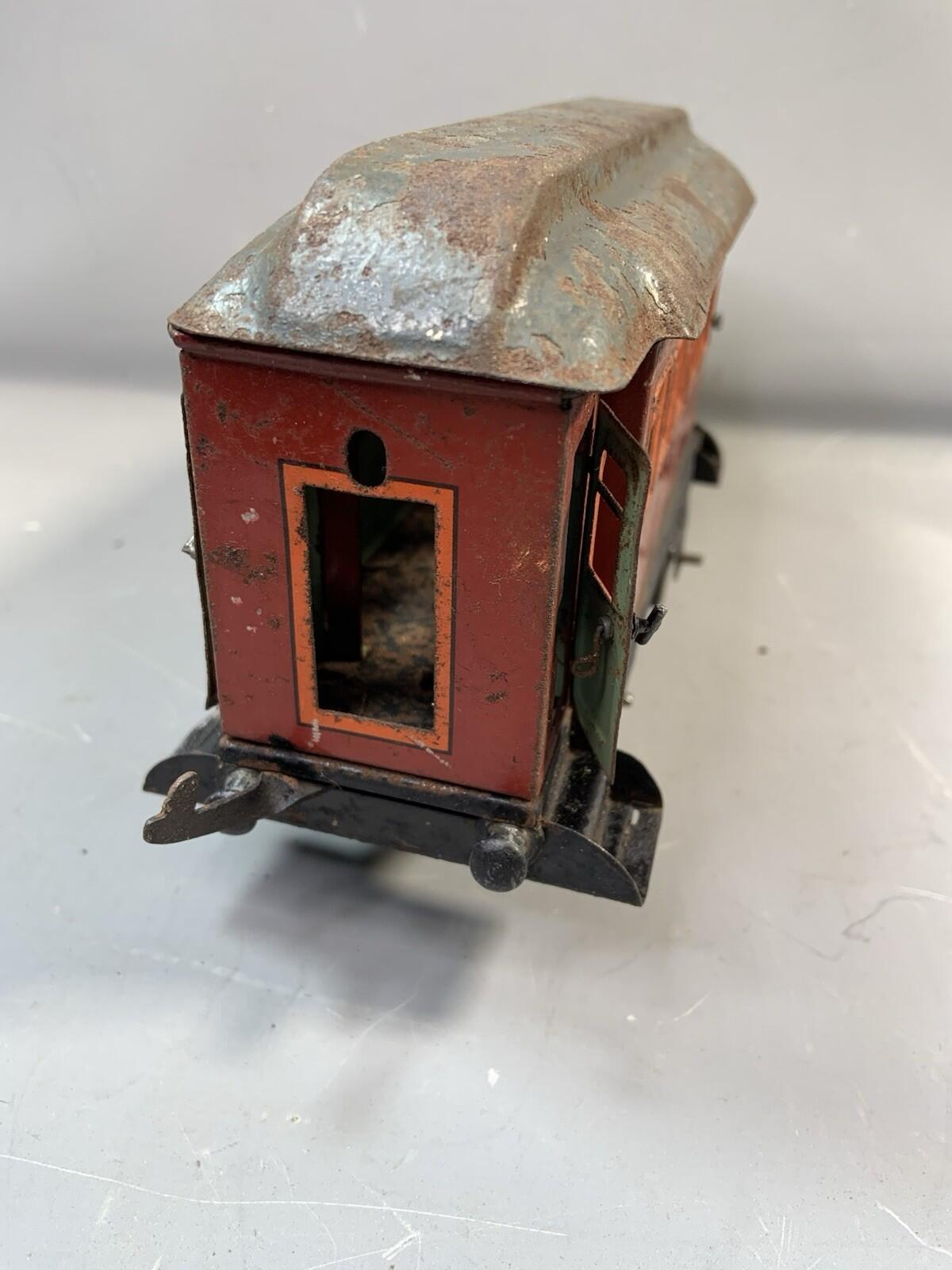 BING 1 gauge 1st & 3rd CLASS COACH  early 20th c, Lithograph Rare
