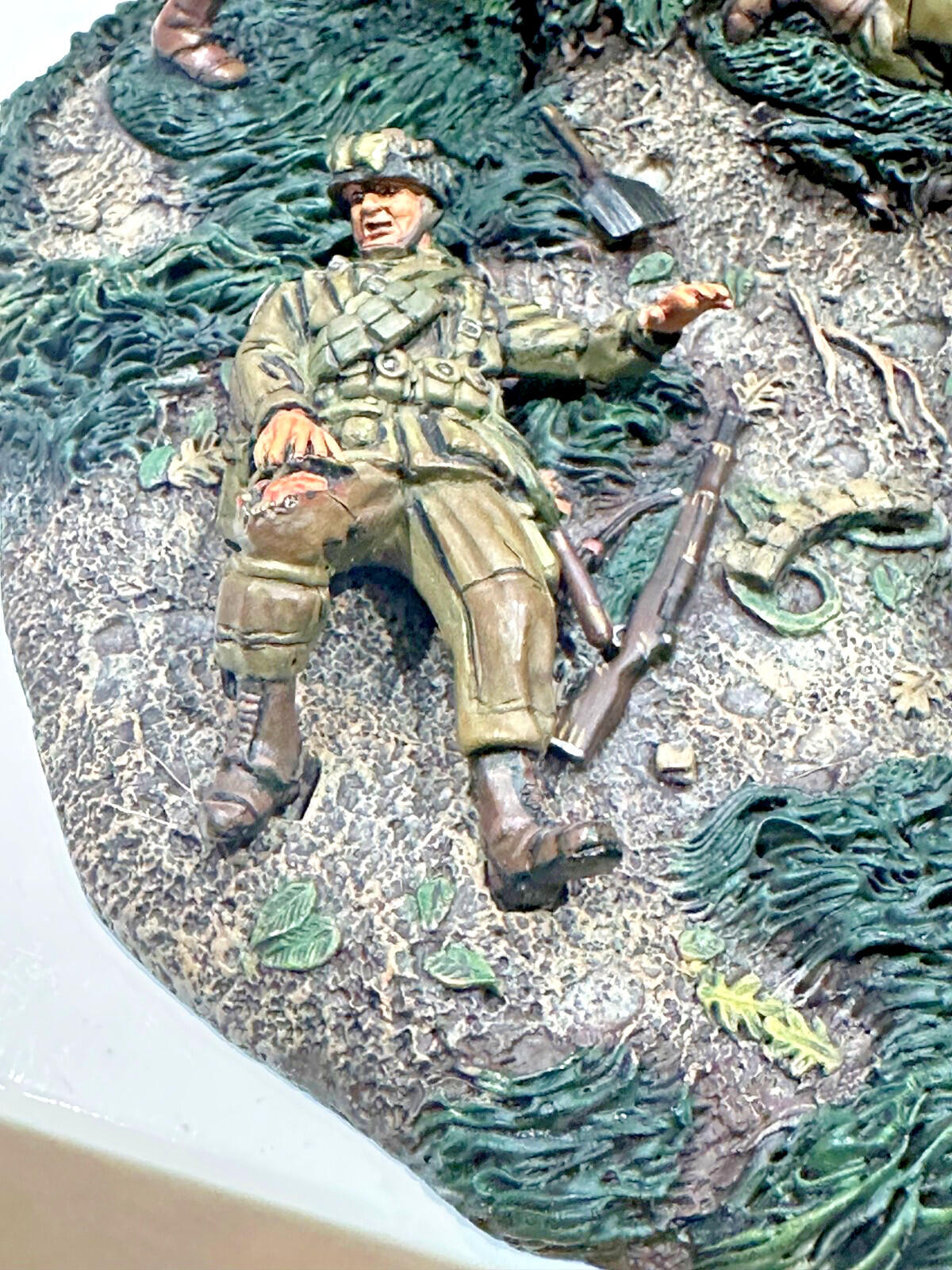 WW2-HEDGEROW FIGHTING PART 1- 5 FIGS & BASE WW2-080 NOS CONTE COLLECTABLES
