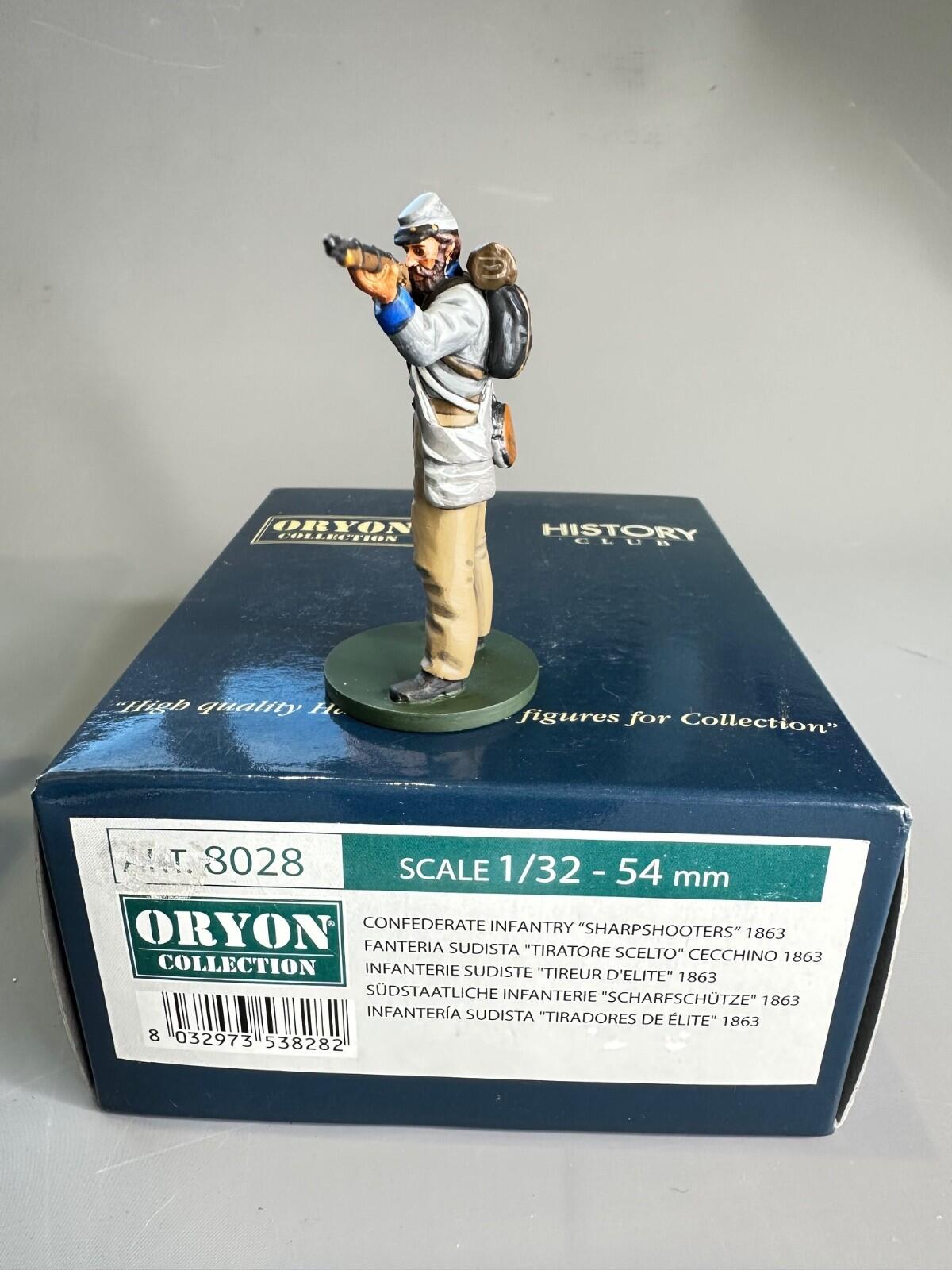 confederate sharpshooter  1863  art 8028  hand painted 1/32 scale.ORYON SOLDIERS