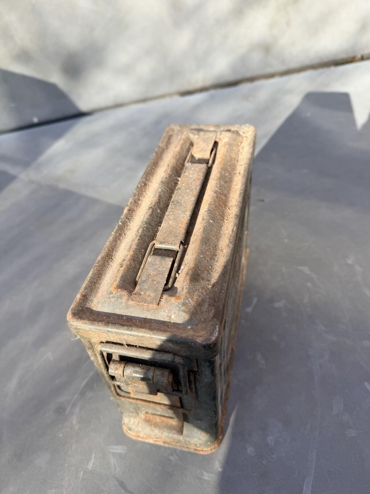 WW2 US Army 30 Cal Canco Ammo Tin genuine item