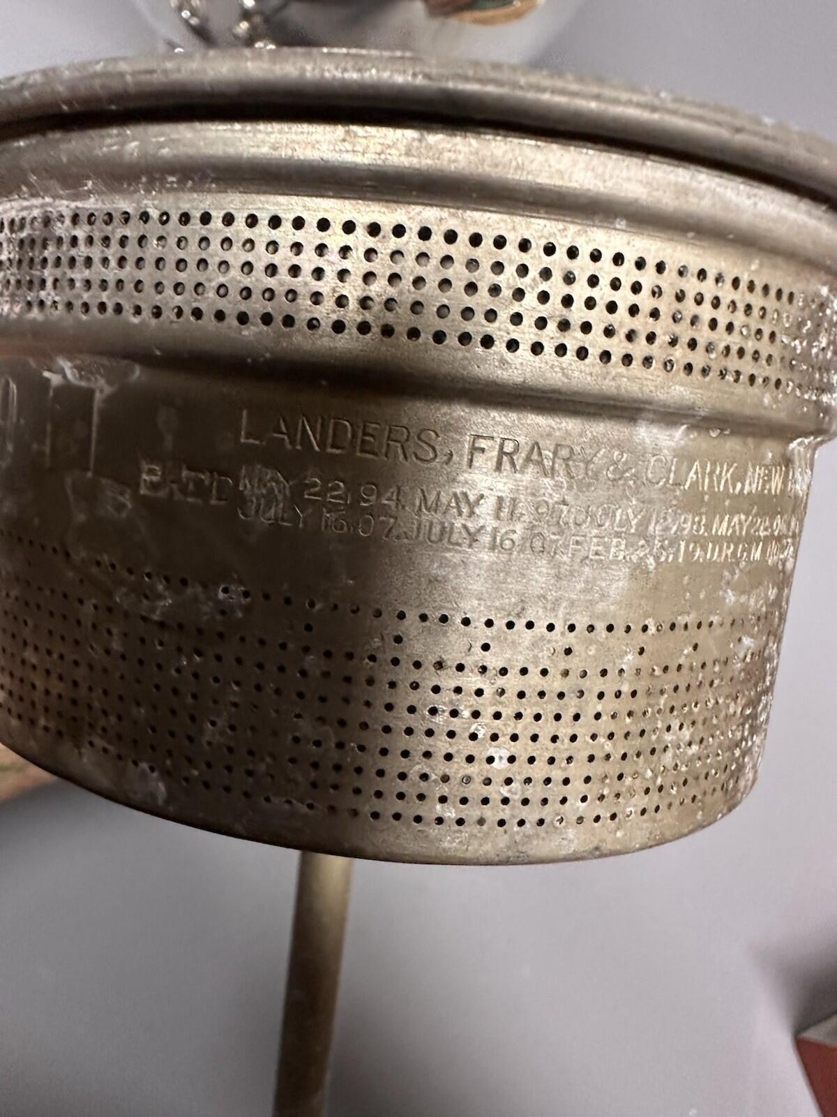 antique Coffee Percolator, Frary & Clark Antique 'Universal' w/ Burner
