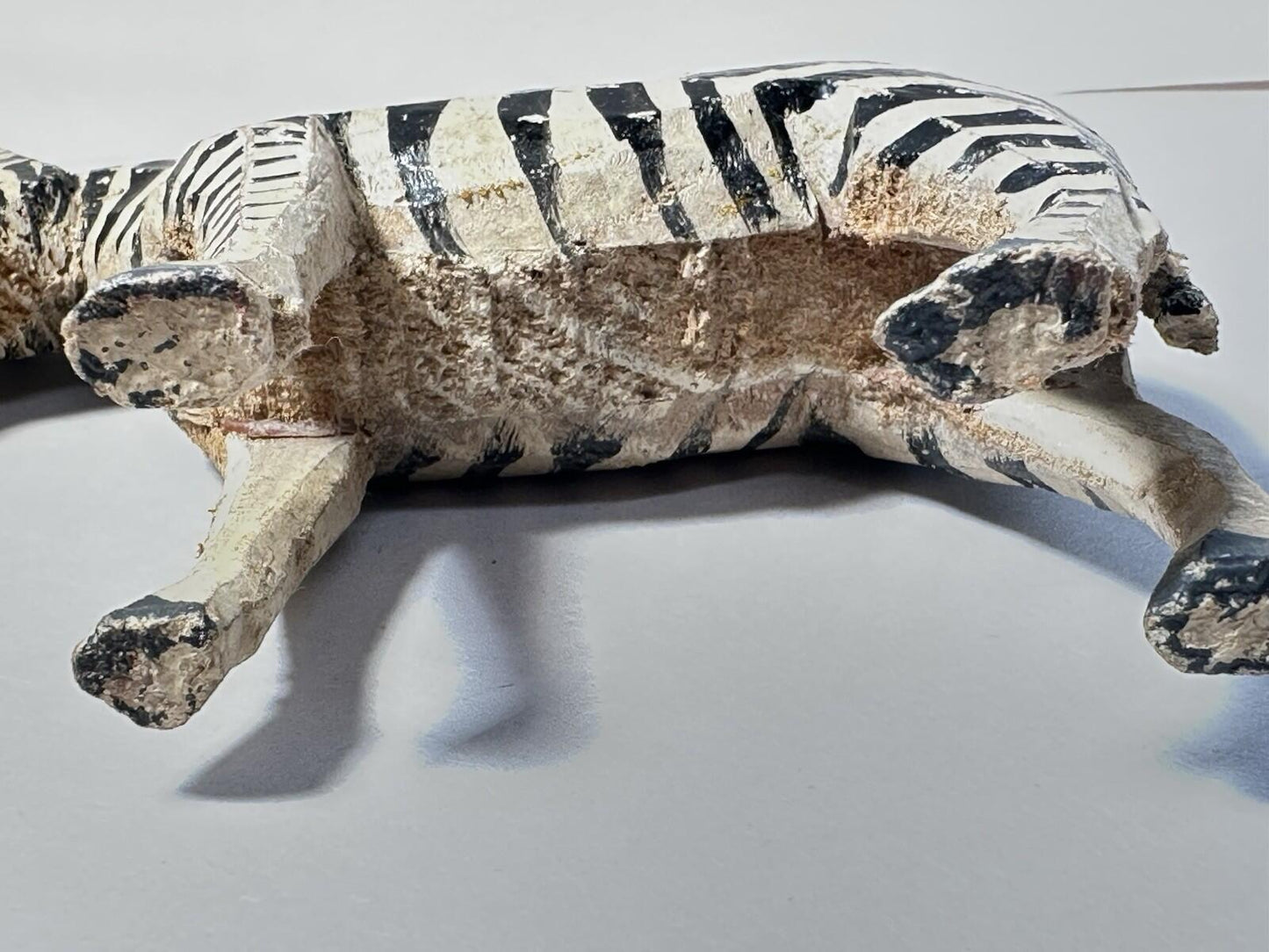 Forest Toys of Brockenhurst: Zebra  Very Rare HAND CARVED Frank Whittington -
