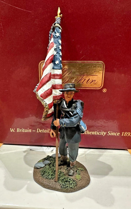 Britains Union Colour Bearer With Flag, American Civil War #17928 54MM SET 1