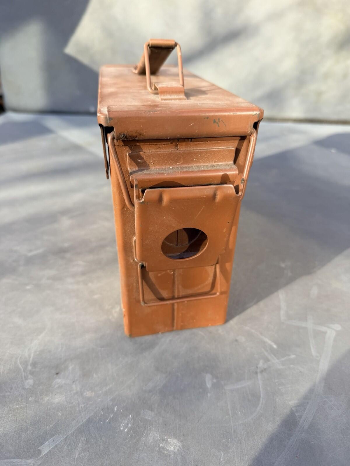 British Army 0.30mm  Cal Ammo Tin genuine item Original Paint 1970’s 250 Round