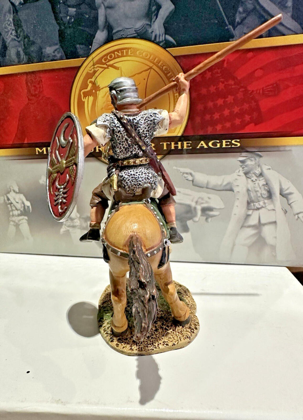 ROMAN EMPIRE SERIES- #SPQR006 MOUNTED ROMAN CAVALRYMAN NEW CONTE COLLECTABLES