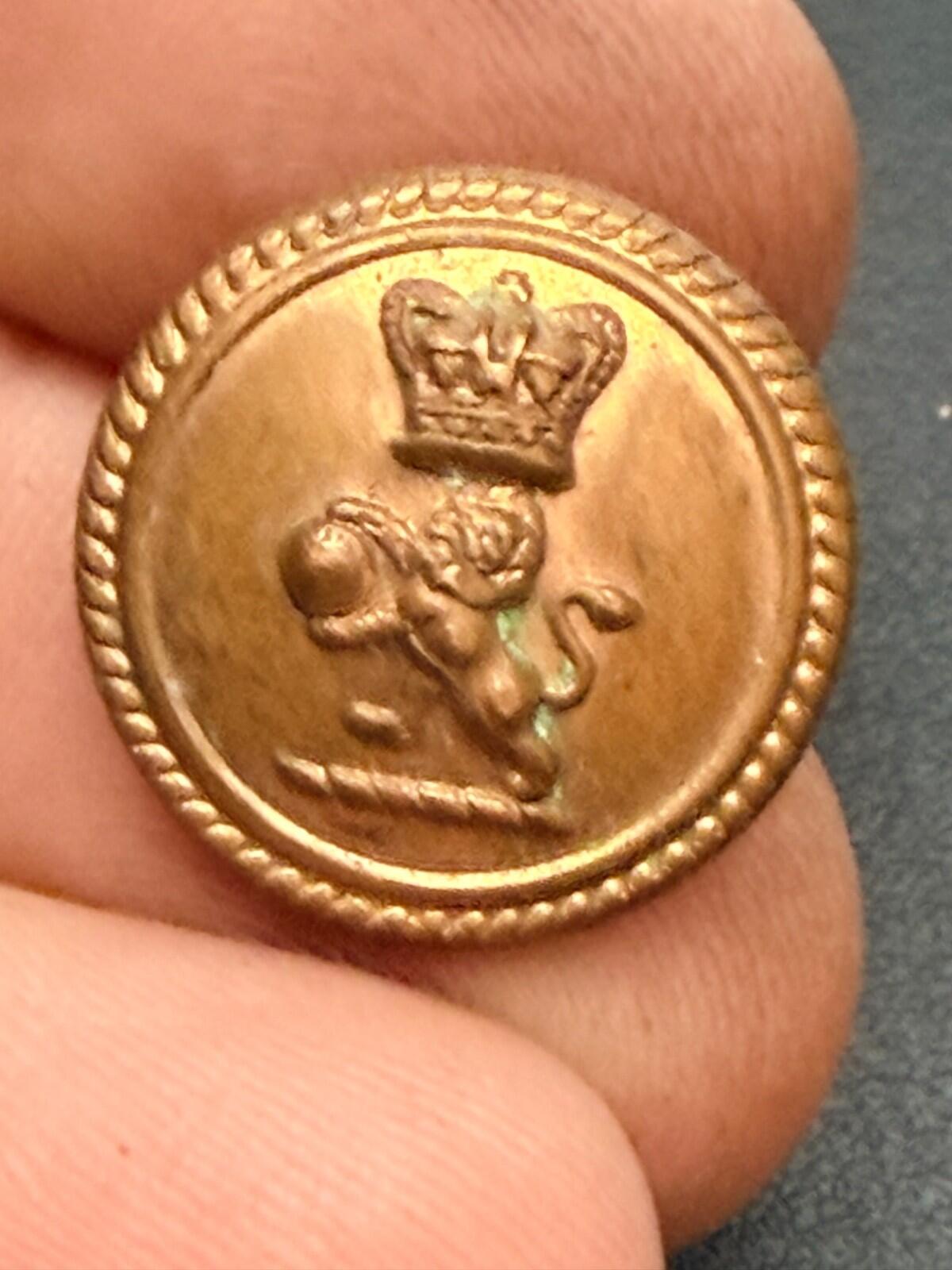 Victorian CUNARD LINE gilt brass livery button by Baker & Co London,